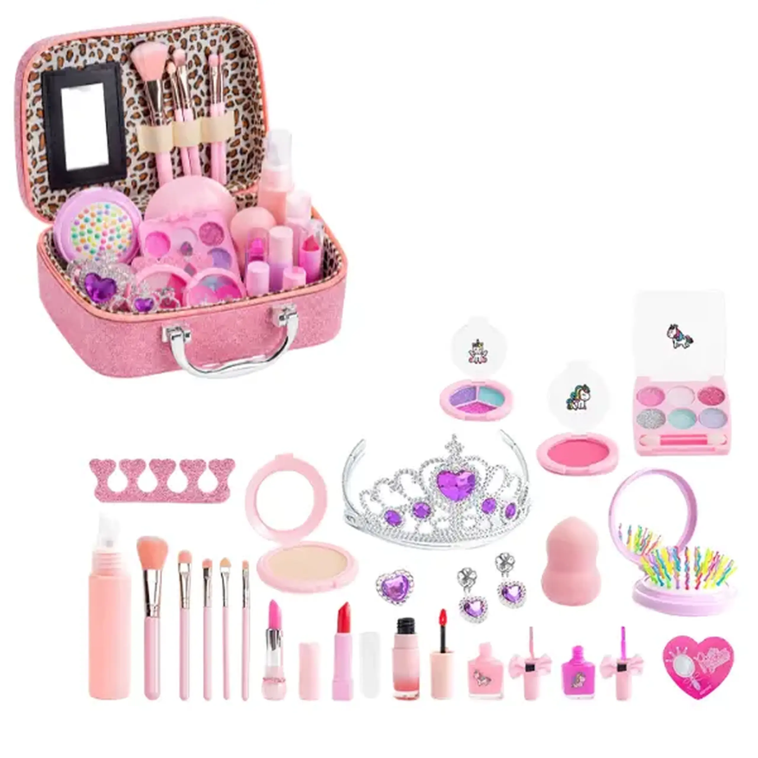 Set de cosmetice și bijuterii pentru copii în gentuță „Unicorn”