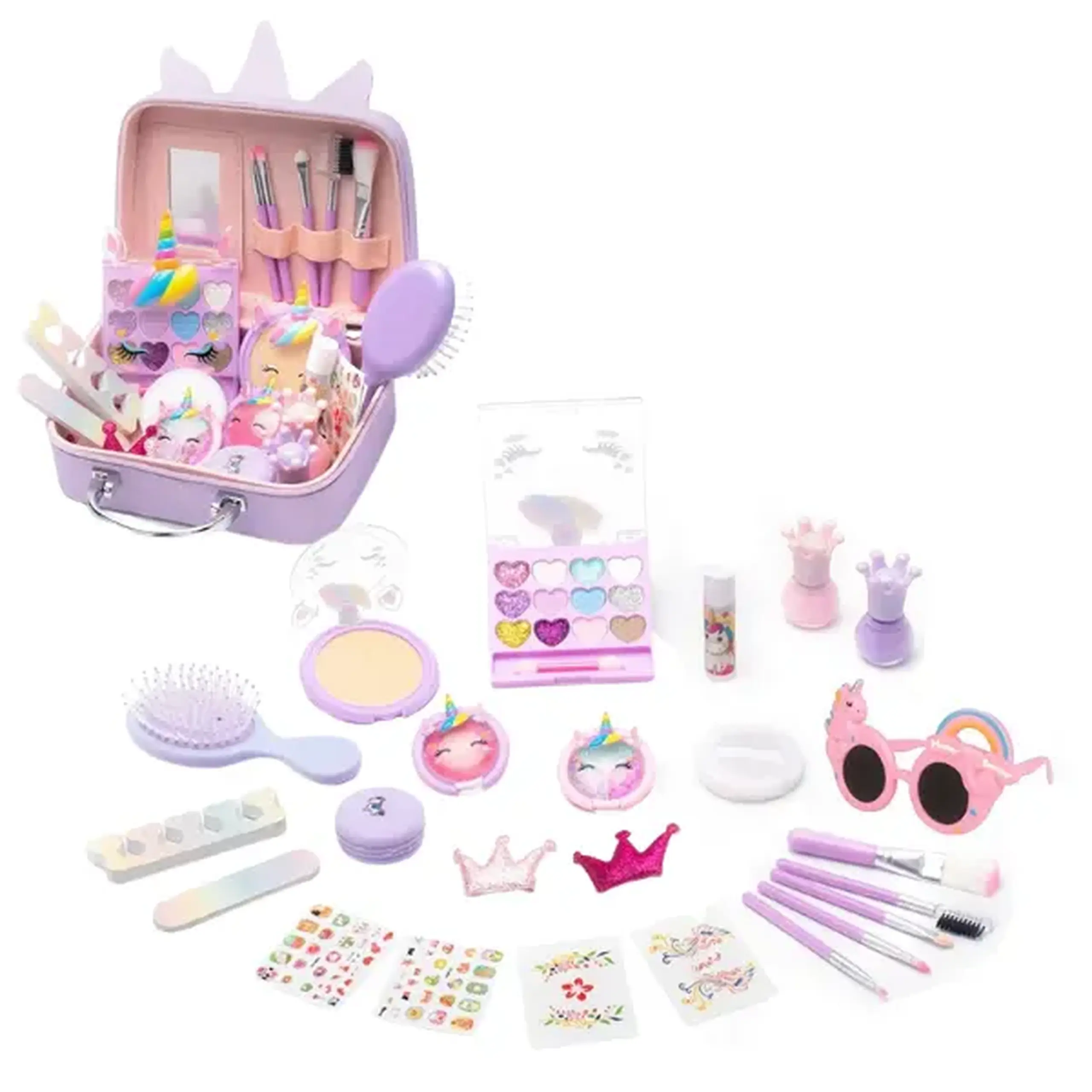 Set de cosmetice și accesorii pentru copii în gentuță „Unicorn”