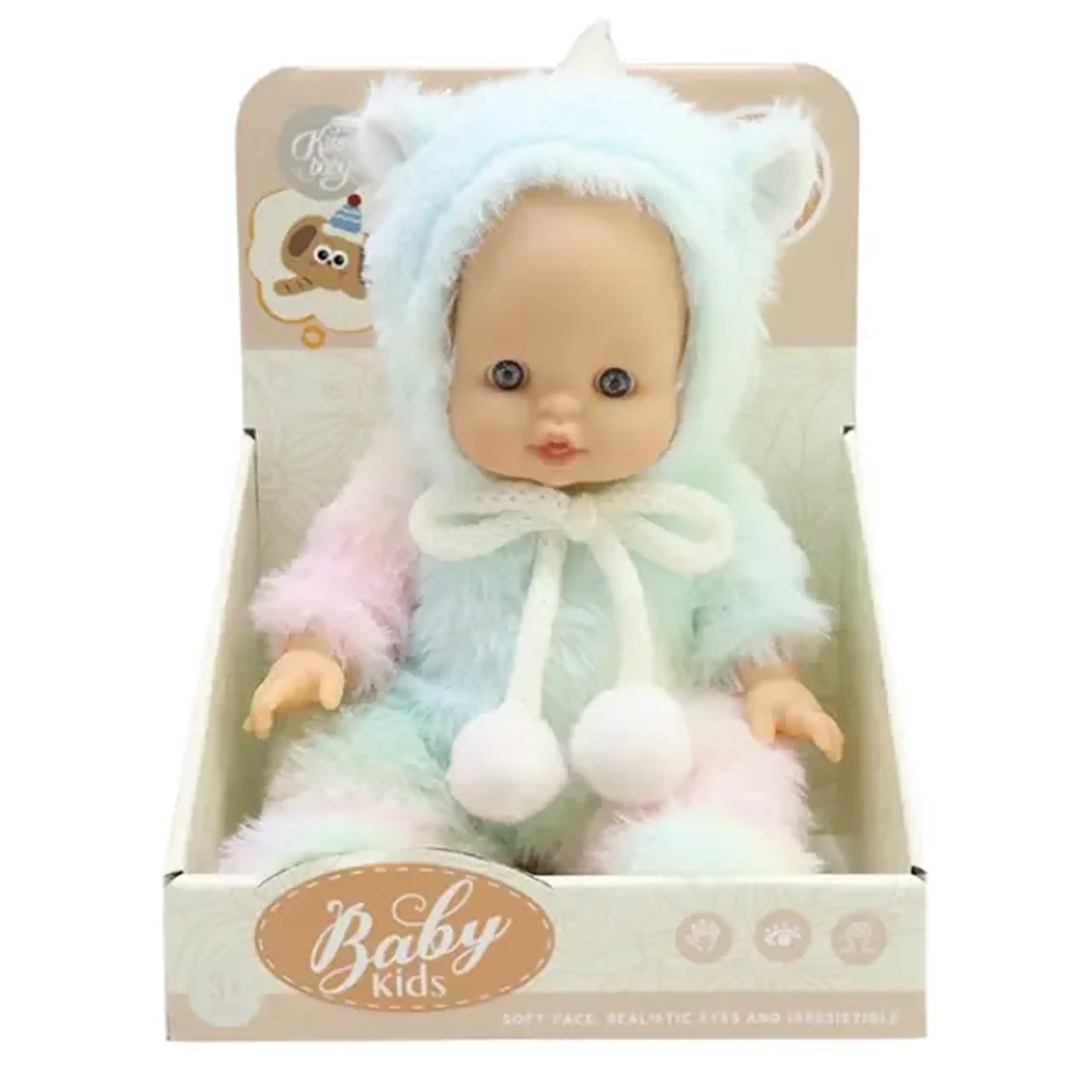 Bebeluș în costum de unicorn, 22 cm