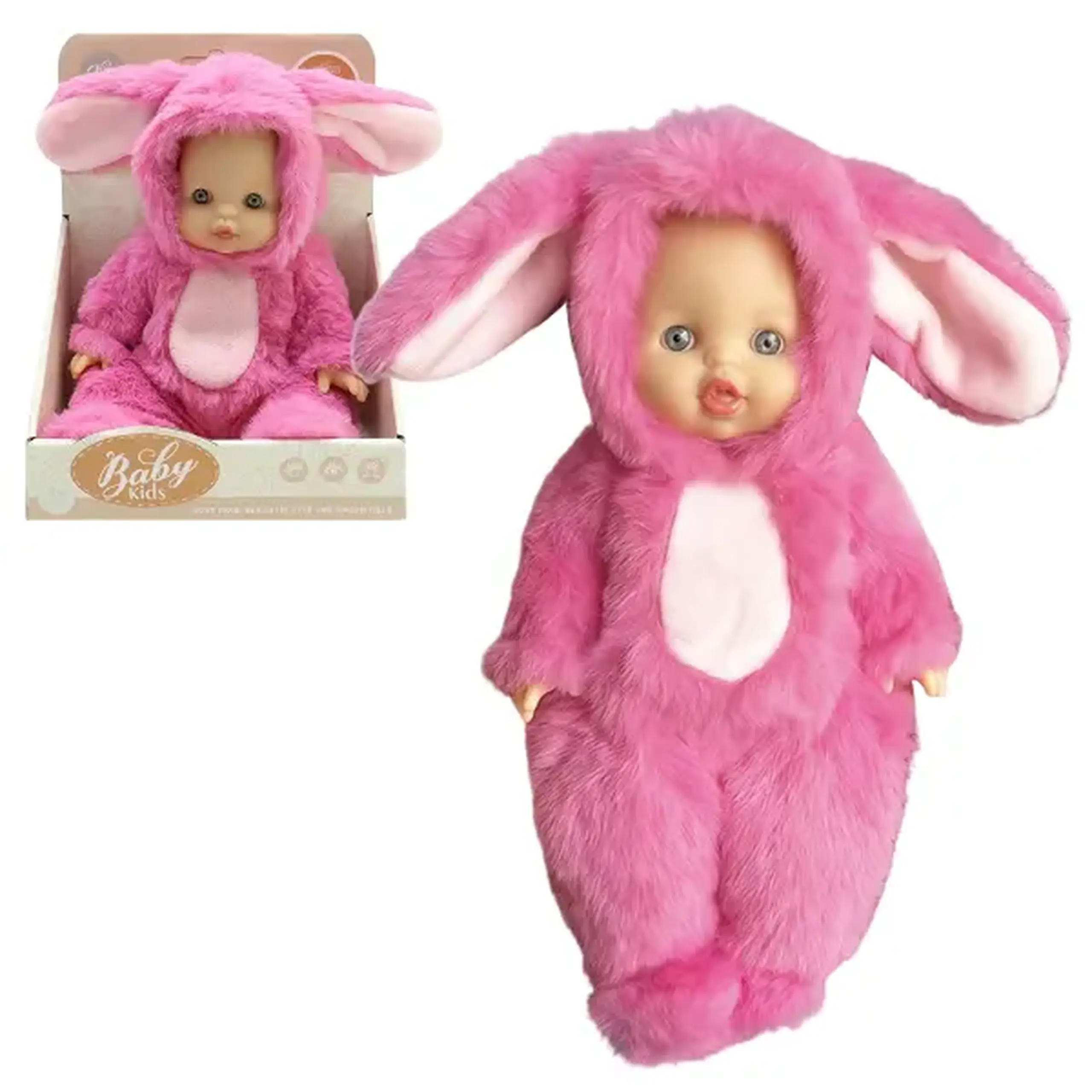 Bebeluș în costum de iepuraș, 22 cm