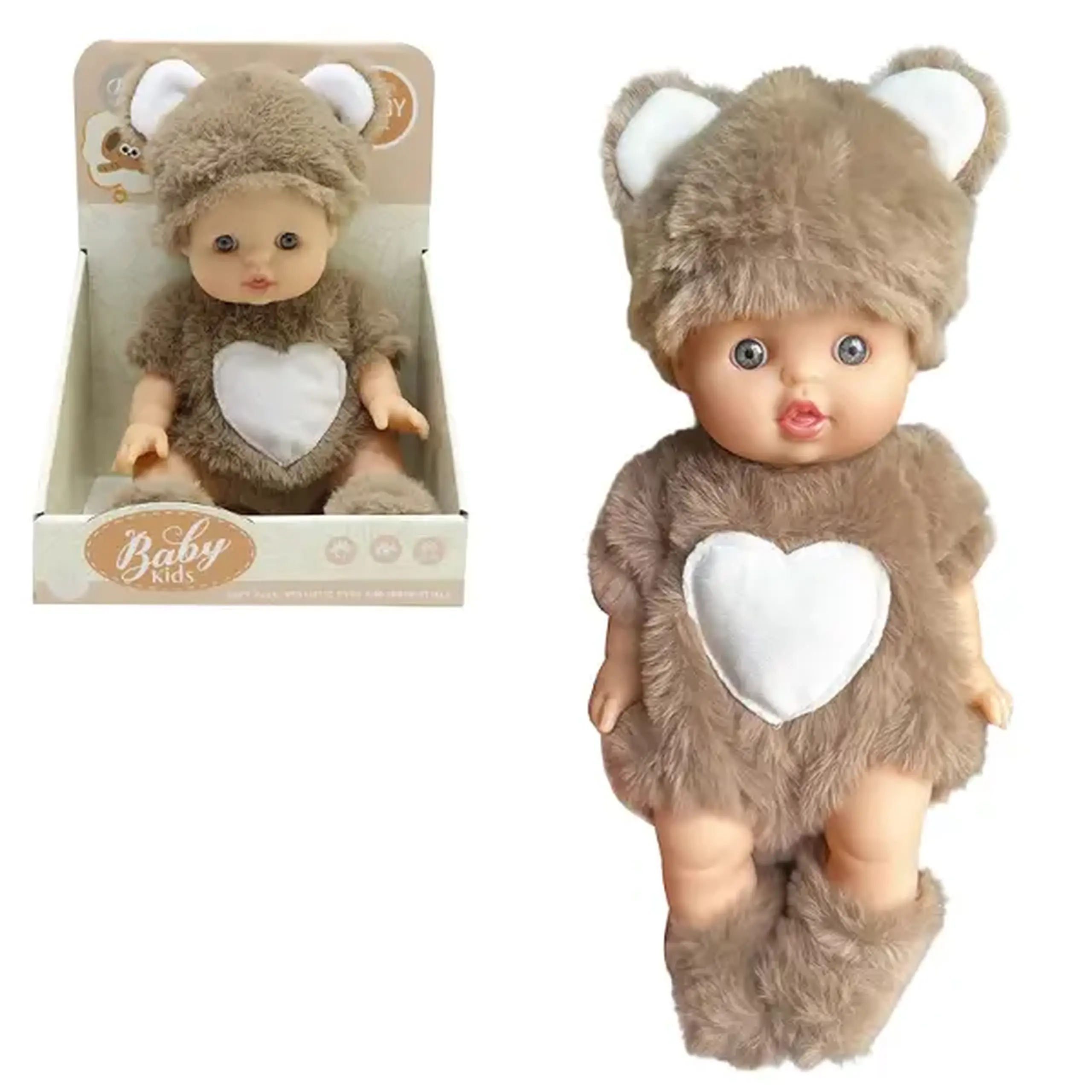Bebeluș în costum de ursuleț, 22 cm