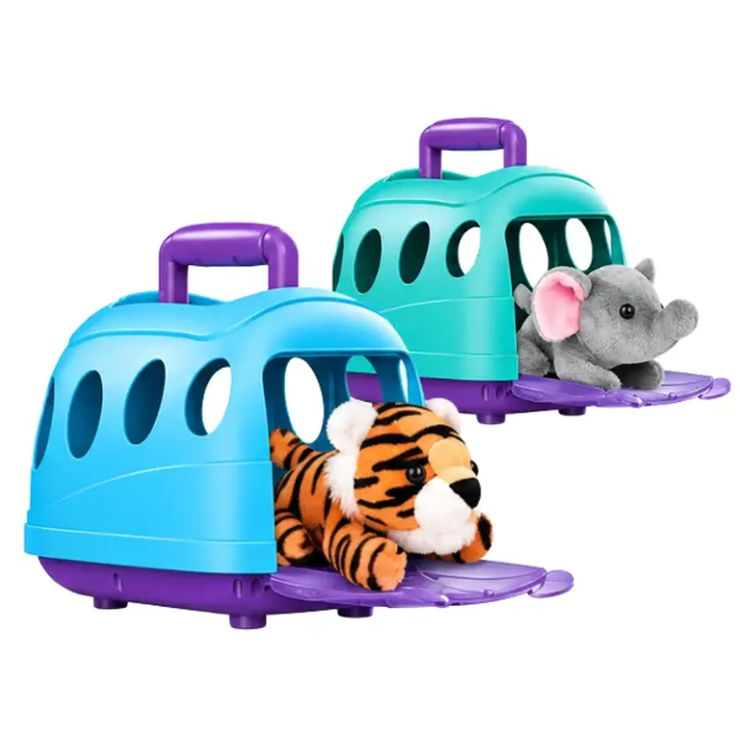 Set de joacă „Animăluț de pluș în cușcă de transport” cu accesorii medicale, 4 modele