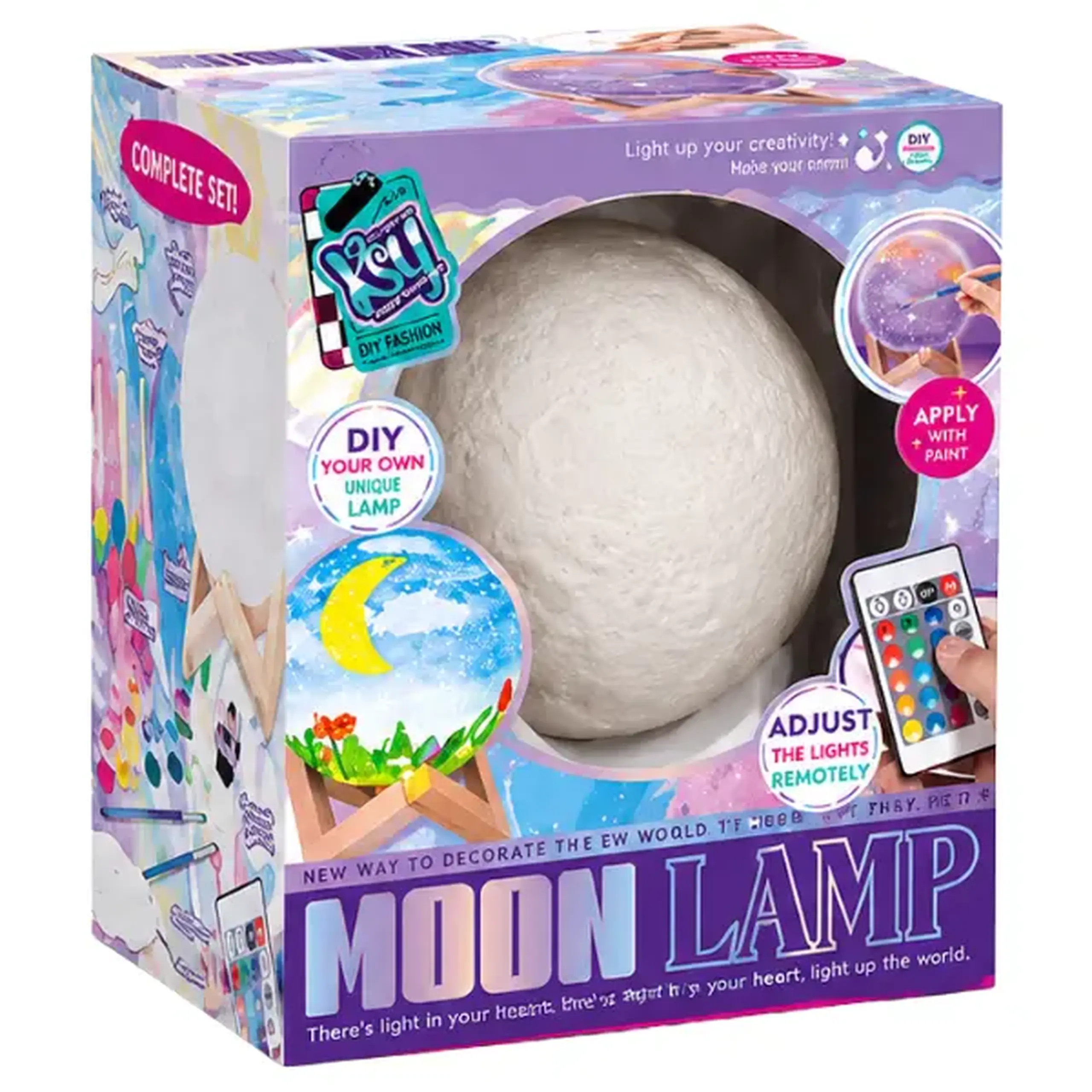DIY Lampă „Lună” pentru pictat, cu telecomandă