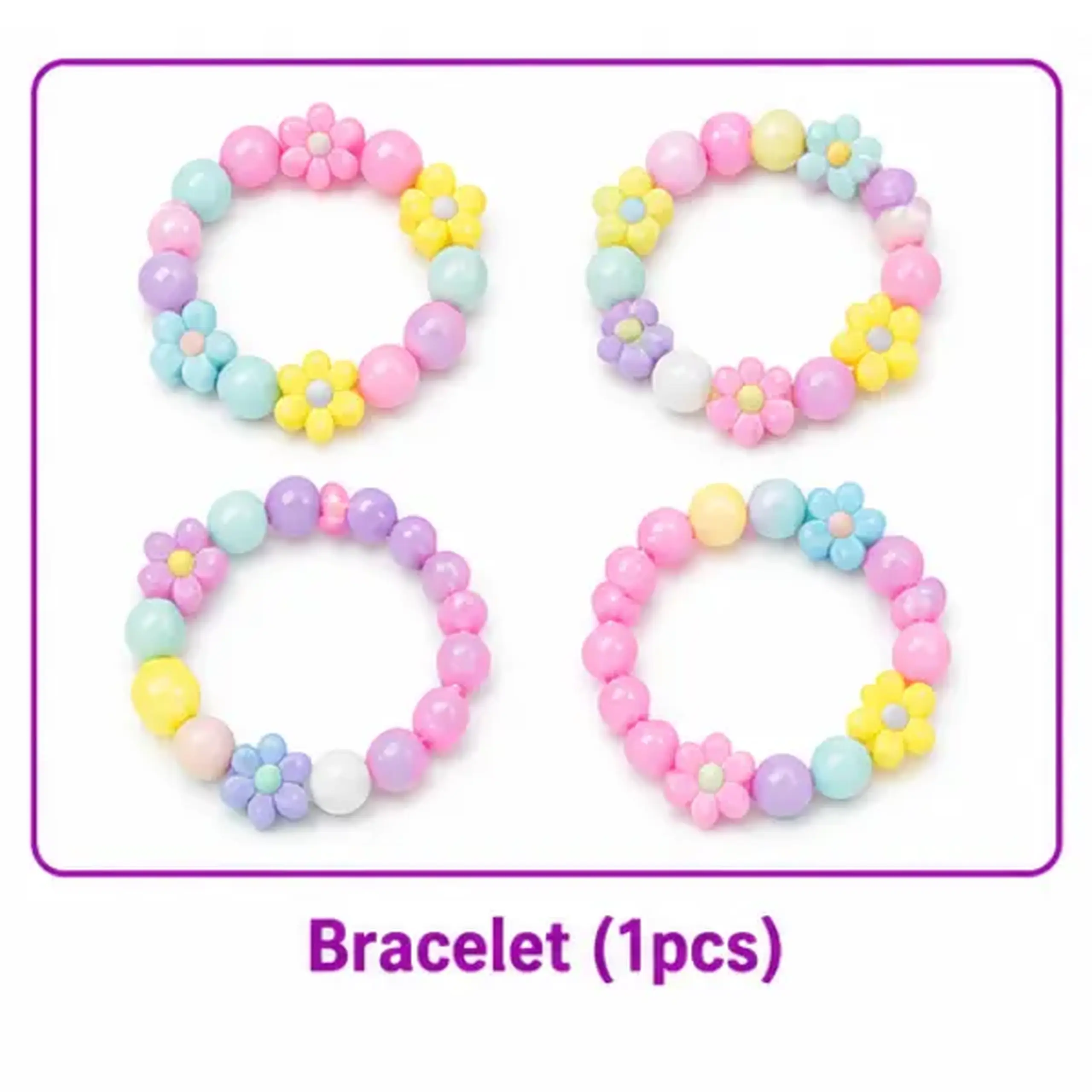 Set de joacă „Unicorn de pluș” cu brățară și pieptene în glob, 2 modele