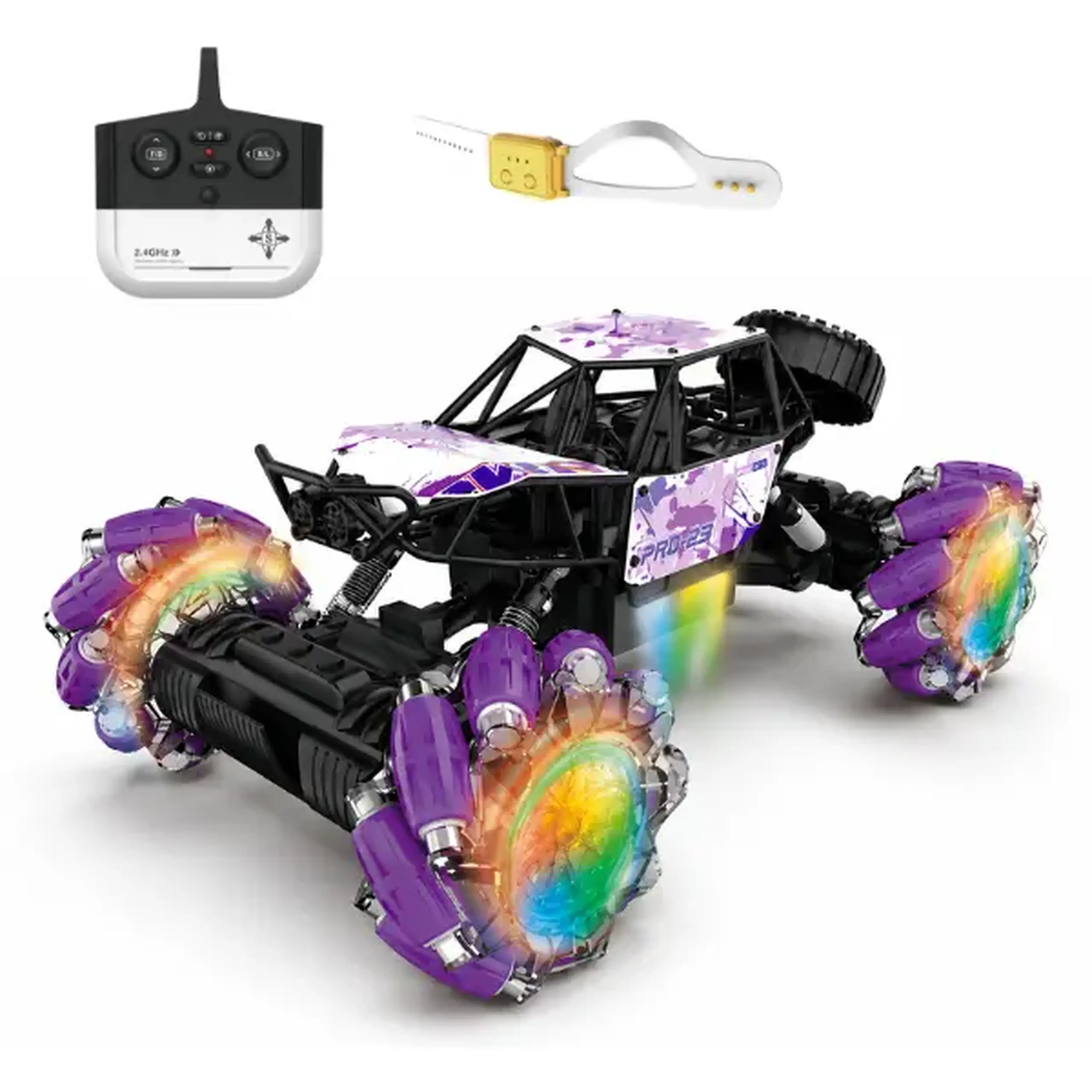1:14 Mașină cu telecomandă: cu lumini, acumulator și încărcare USB, 3 culori