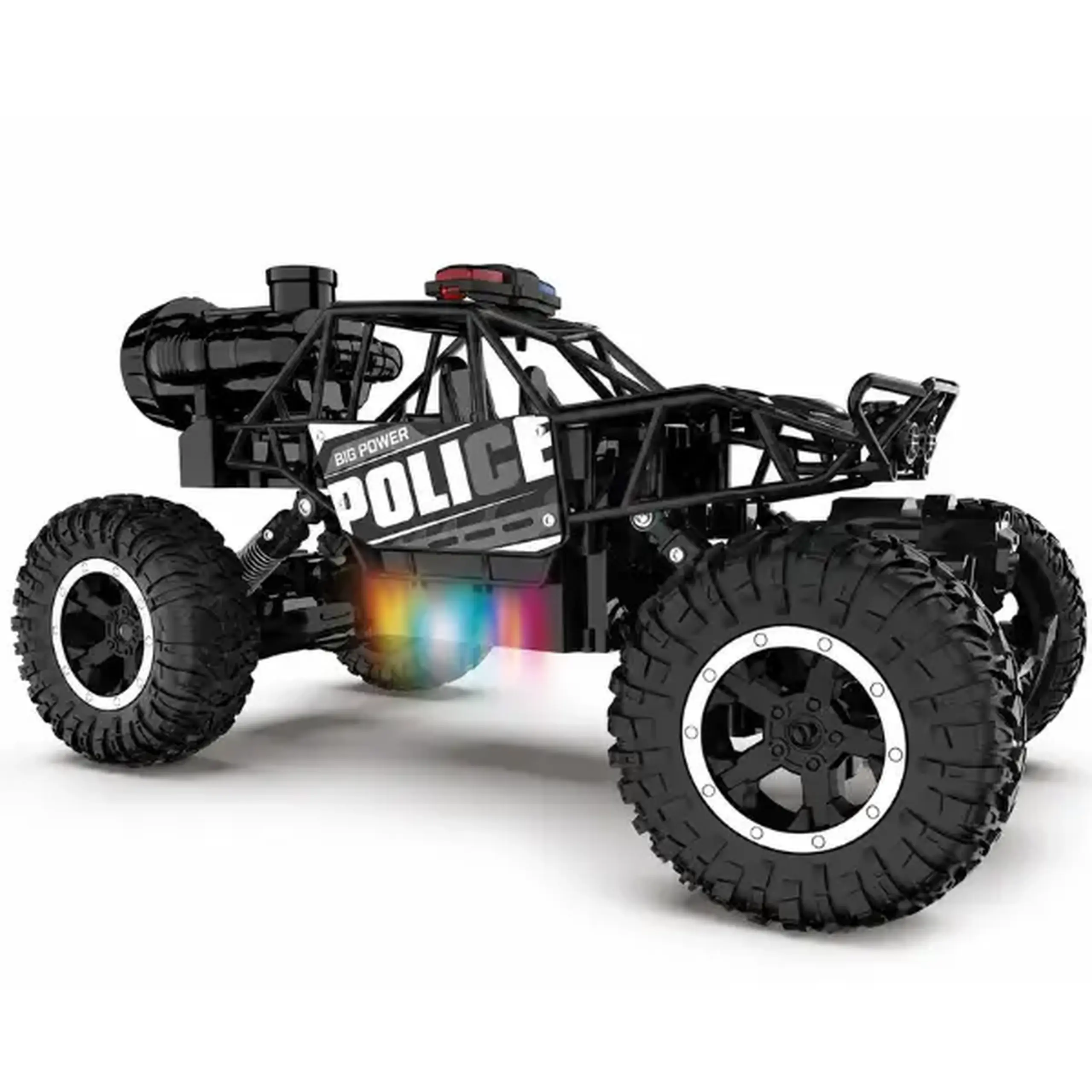 1:14 Mașină cu telecomandă: cu acumulator, efect de fum și lumini, 2 culori
