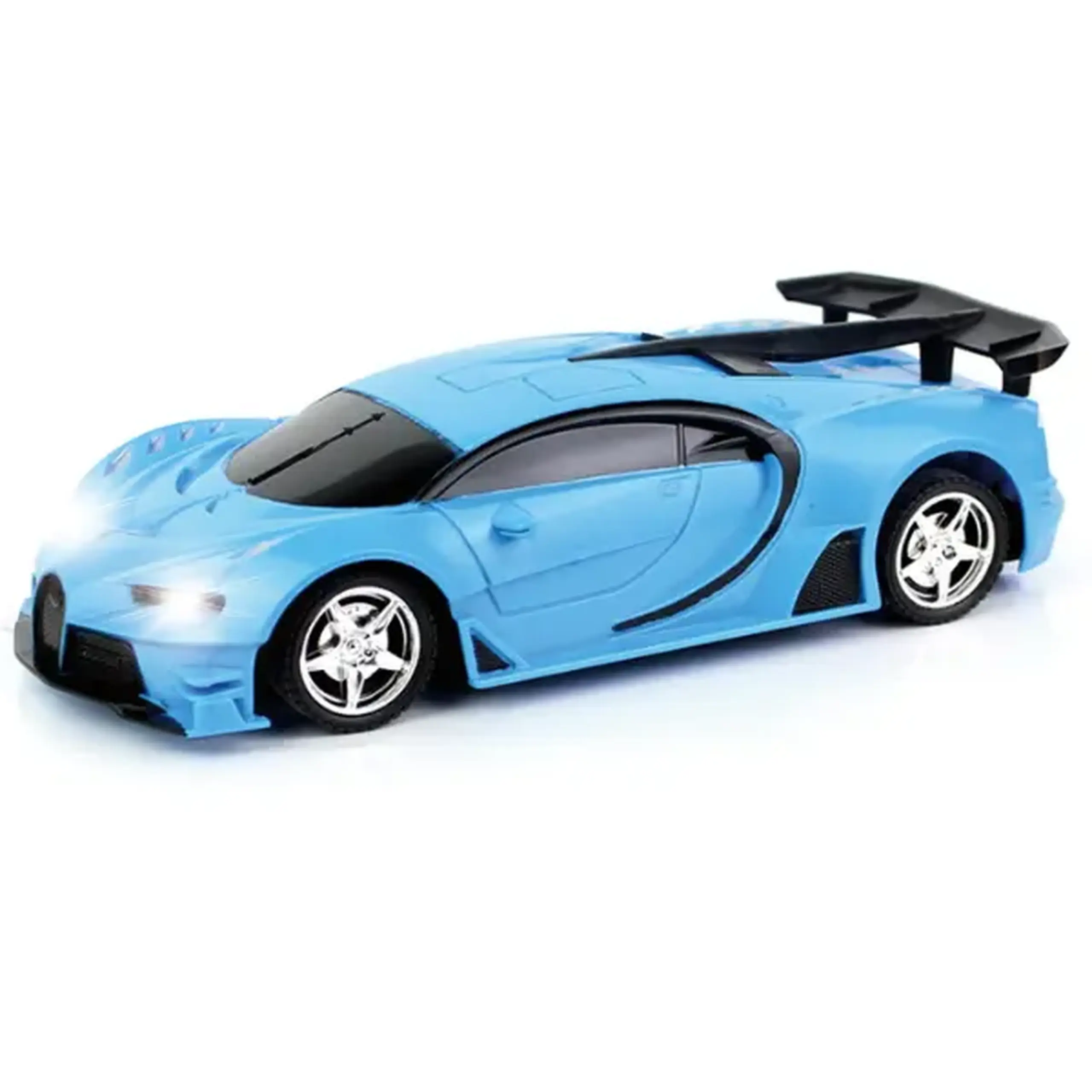 1:24 Mașină sport cu telecomandă: tracțiune integrală 4WD, efecte luminoase, 3 culori