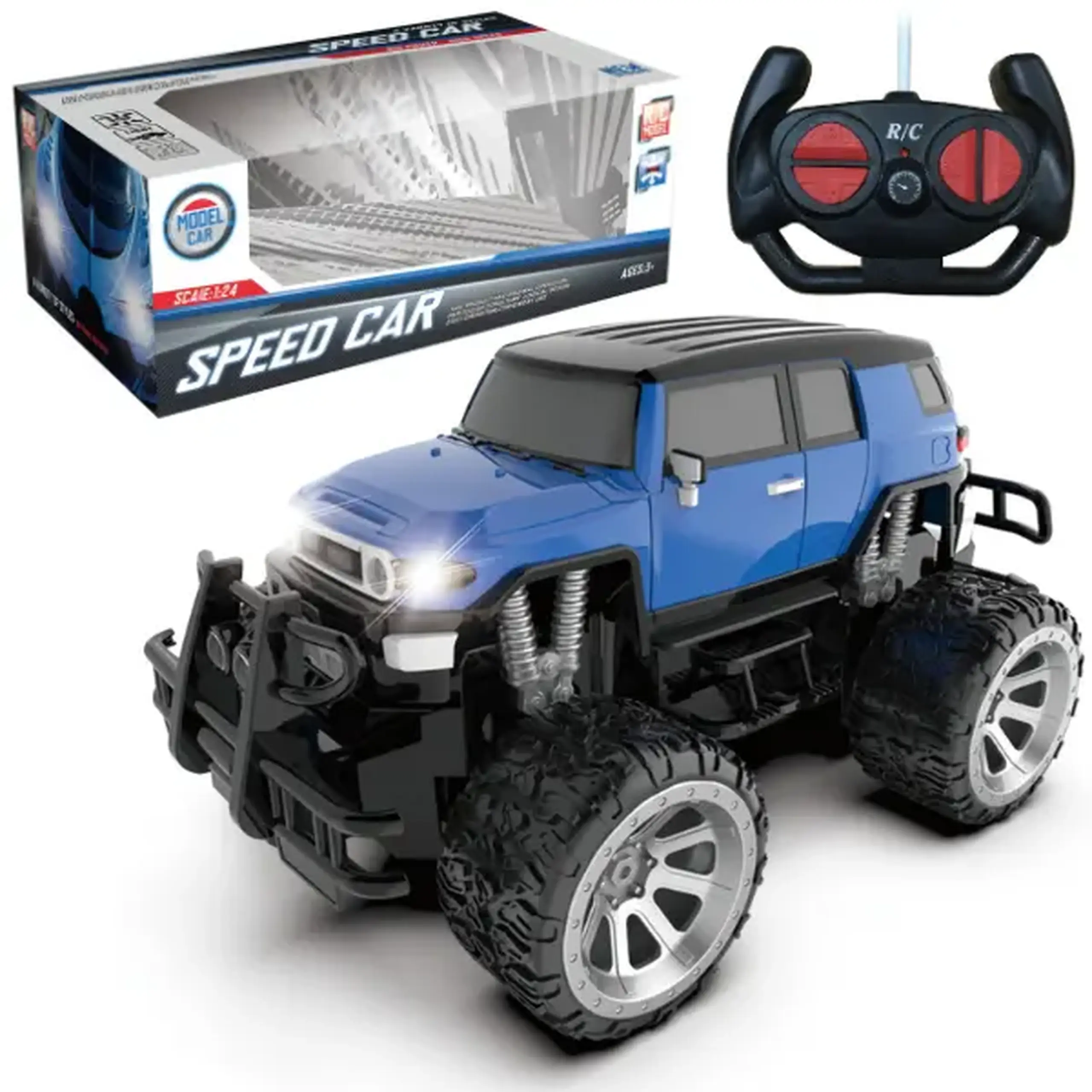 1:16 Mașină cu telecomandă „FJ Off-road”: roți mari, 3 culori