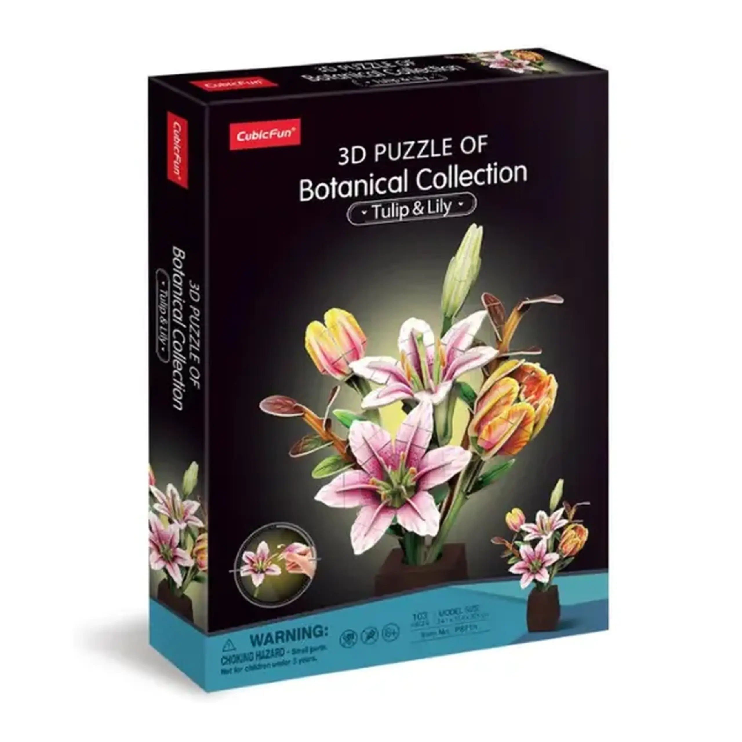 Puzzle 3D „Buchet de flori”, 120 piese