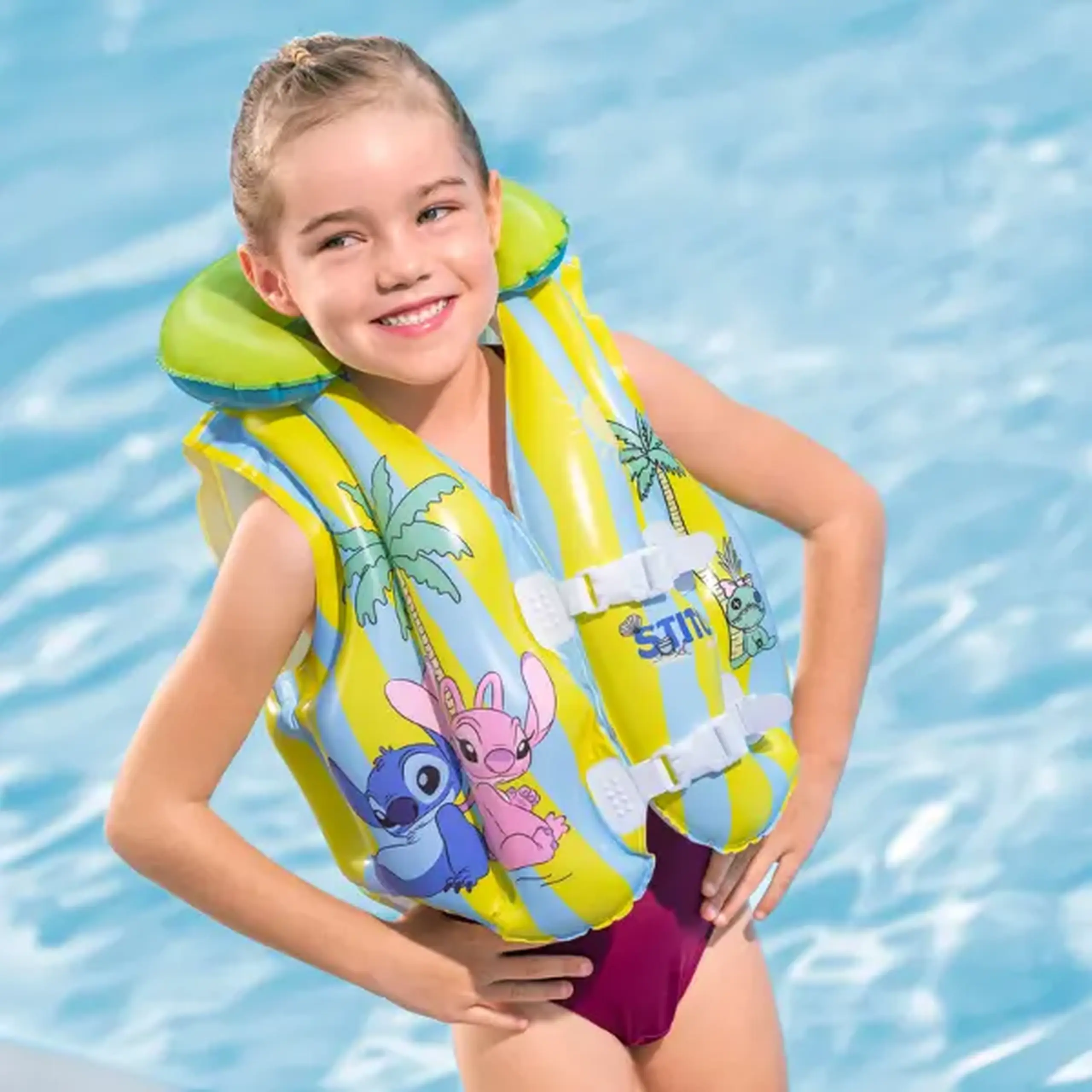 Bestway Vesta gonflabila Lilo & Stitch, 51х46cm, 3-6 ani