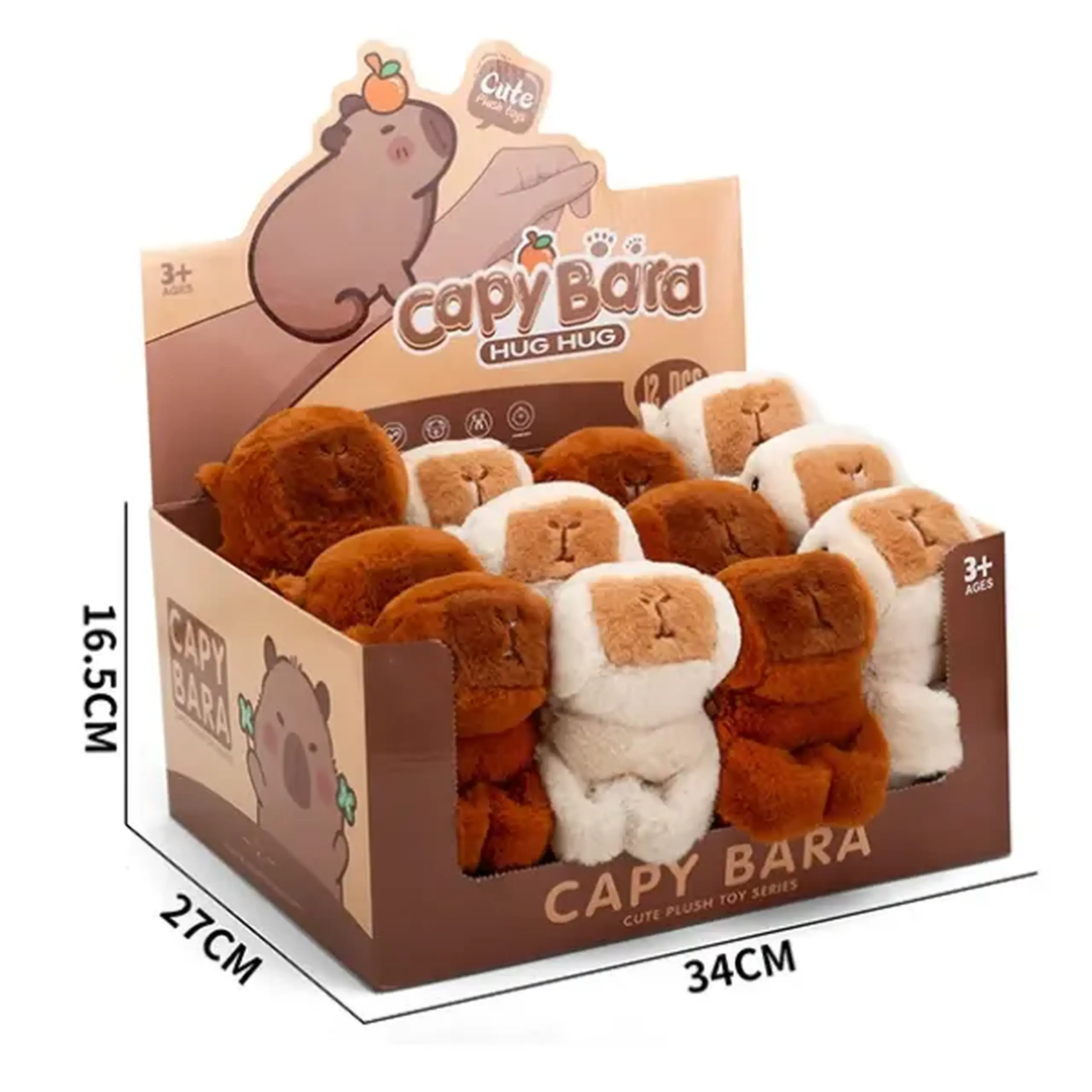 Jucăria moale-brățară „Capibara”, 2 modele