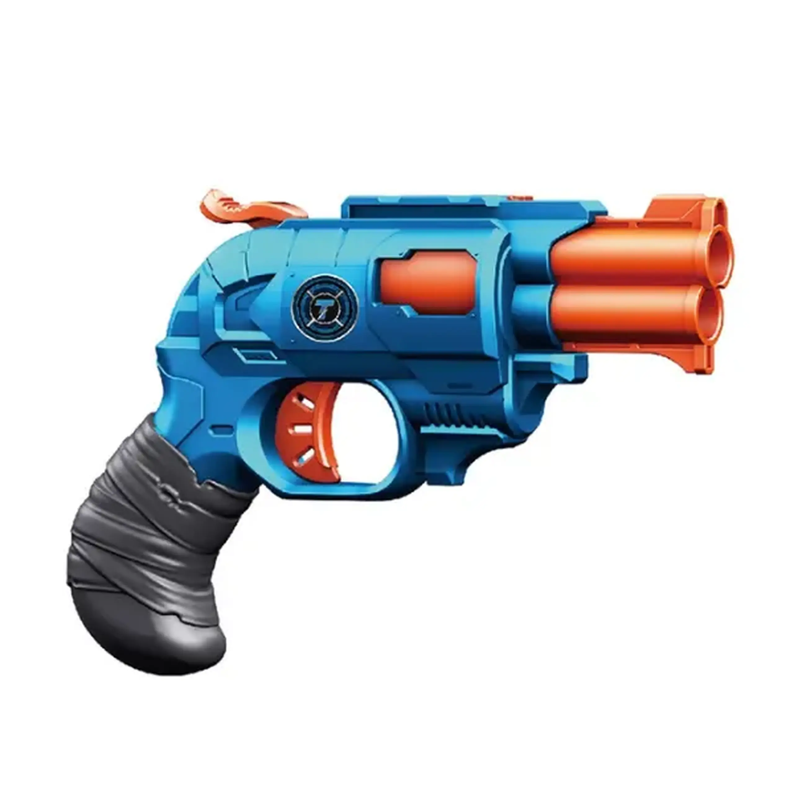Pistol cu țeavă dublă și gloanțe moi