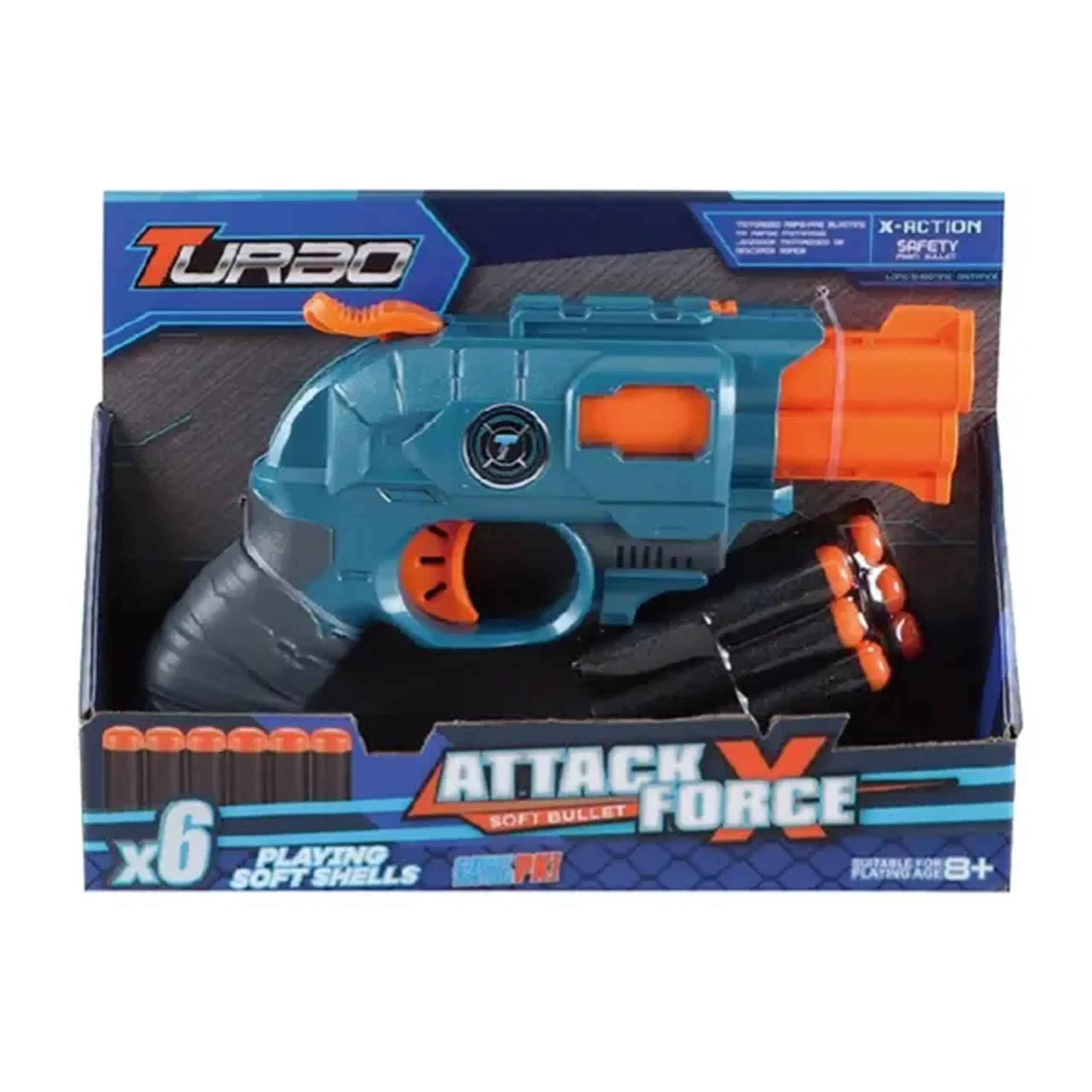 Pistol cu țeavă dublă și gloanțe moi