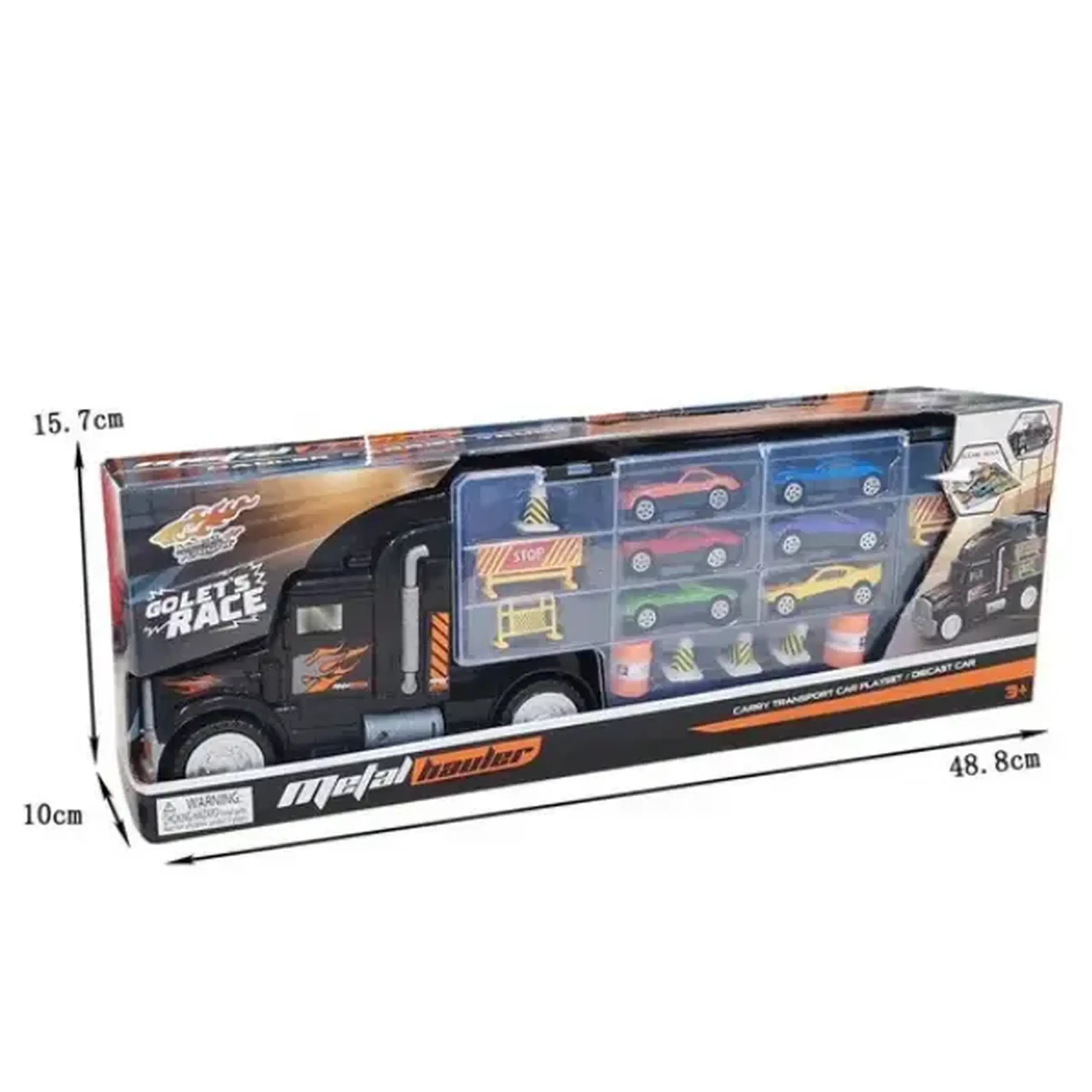 Camion metalic cu container