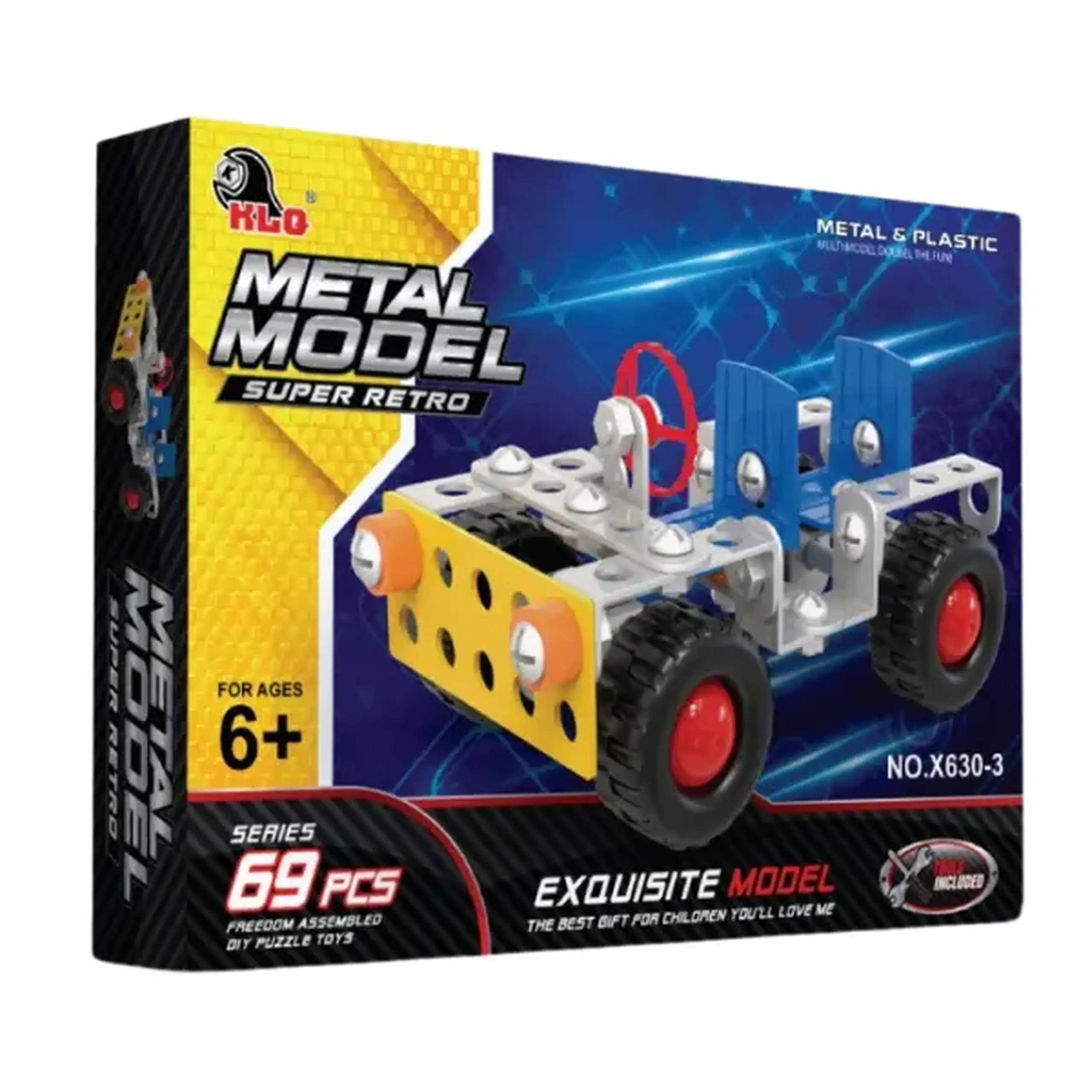 Set de construcție metalic „Automobil”, 69 elem.