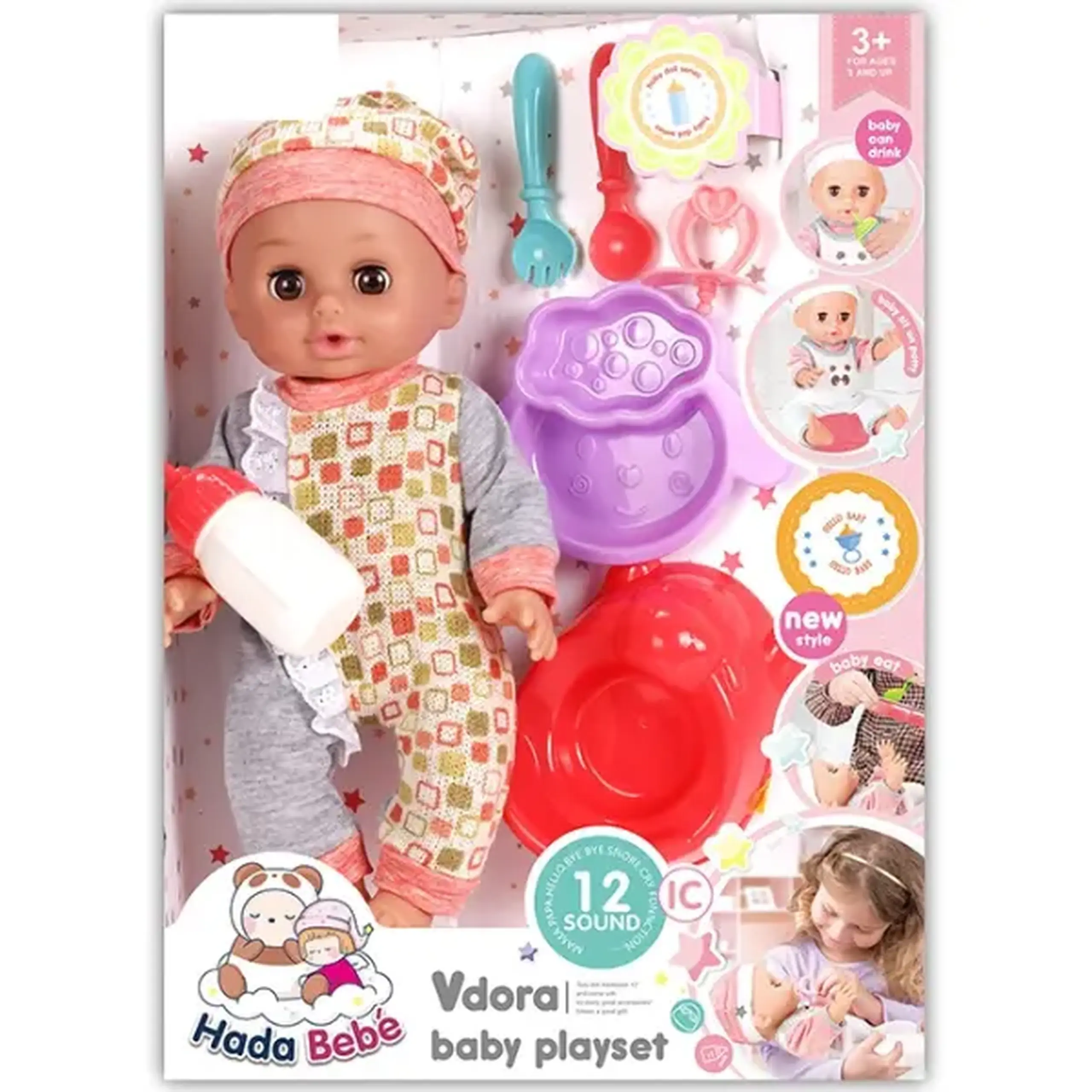 Set de joacă „Păpușă vorbitoare cu accesorii”