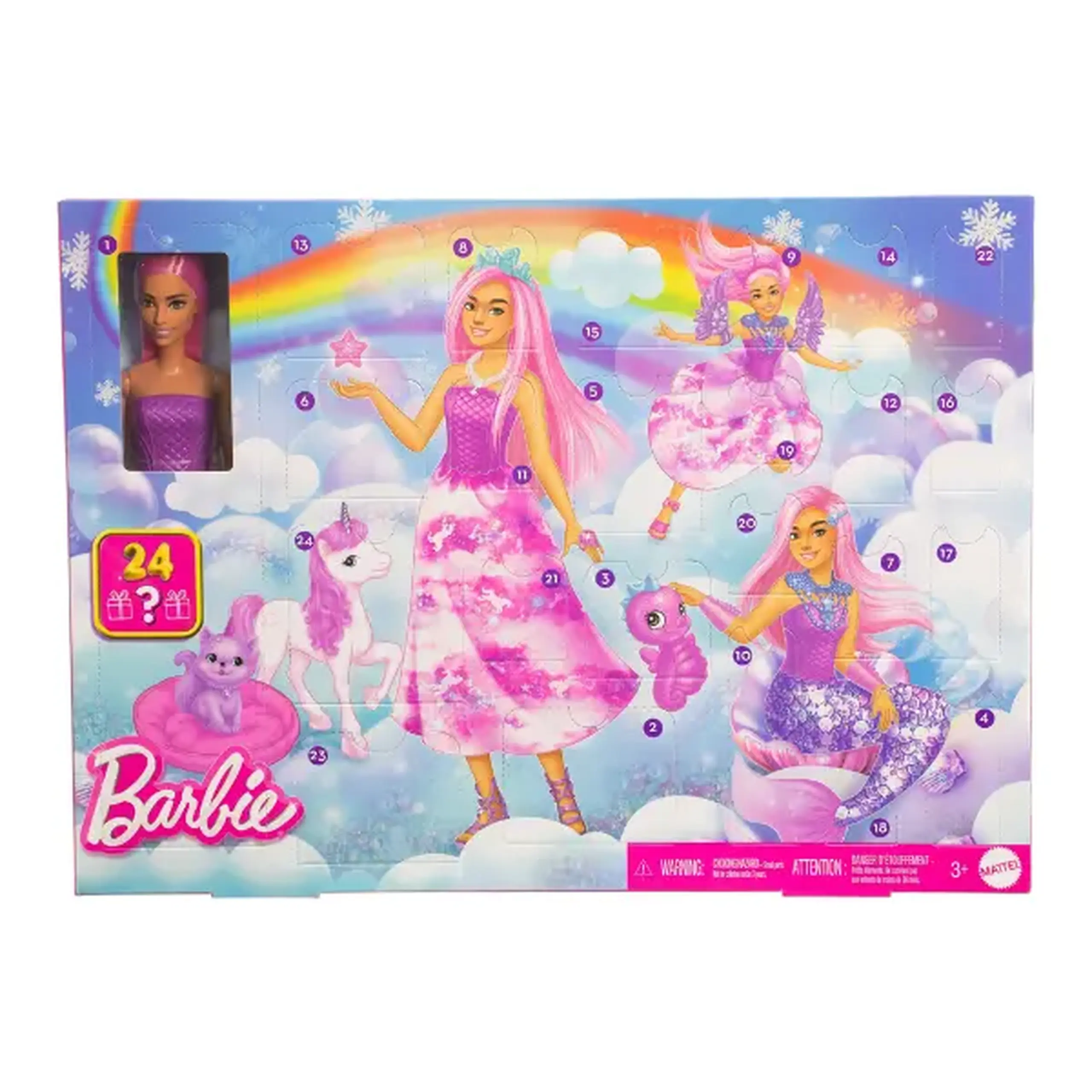 Calendarul Advent Barbie "Lumea magică"