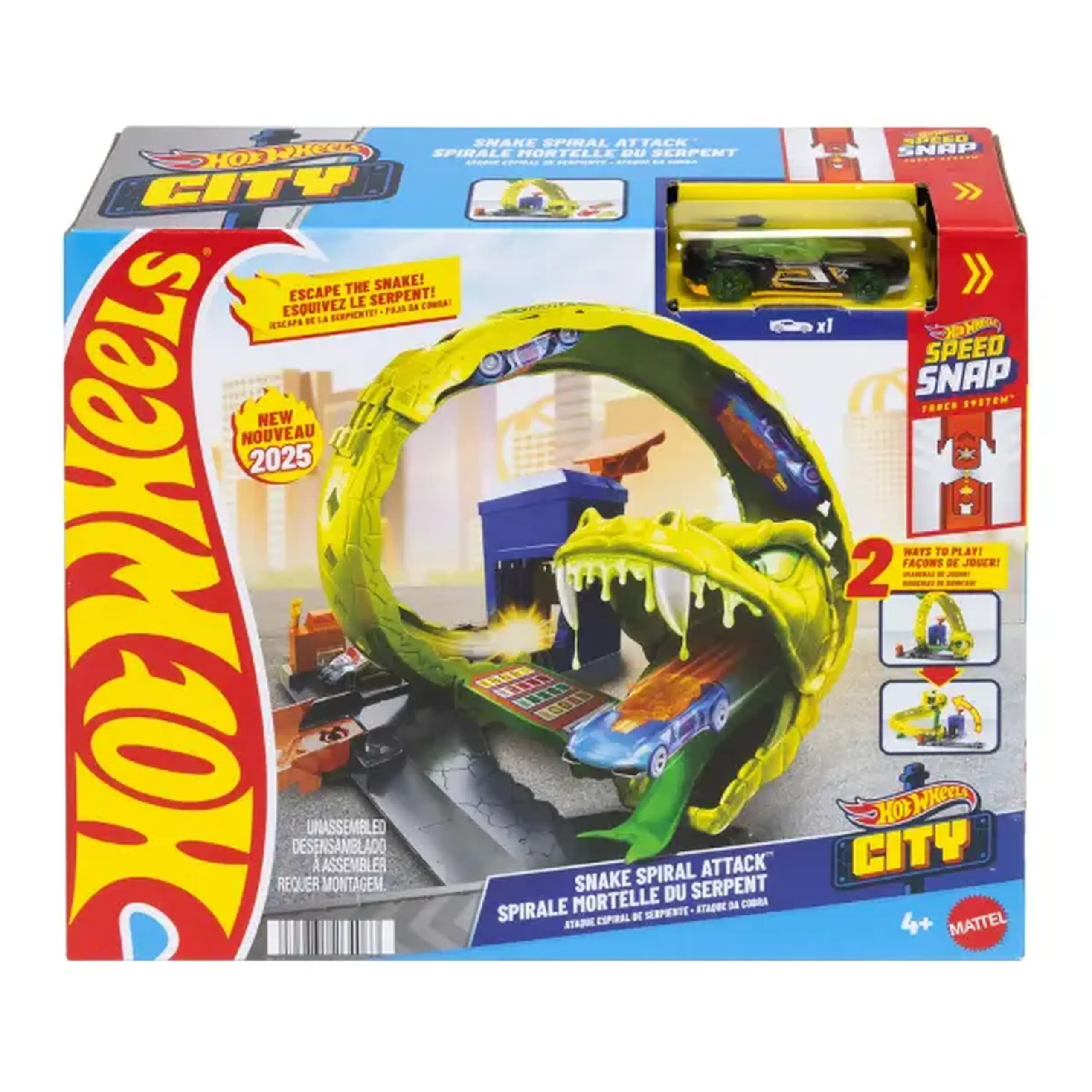 Set de joacă Hot Wheels City "Atacul șarpelui"