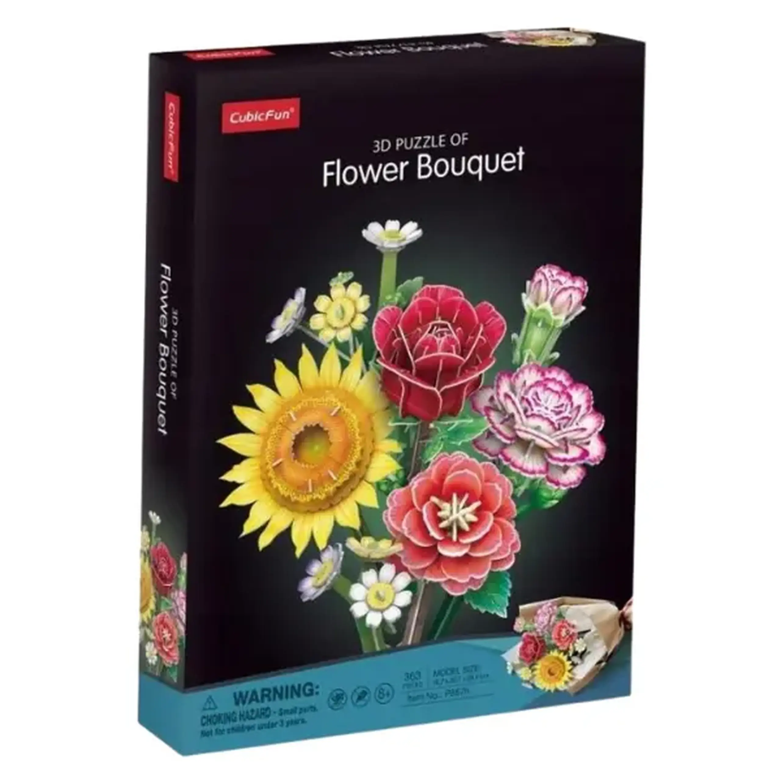 3D puzzle "Buchet de flori", 285 elem.