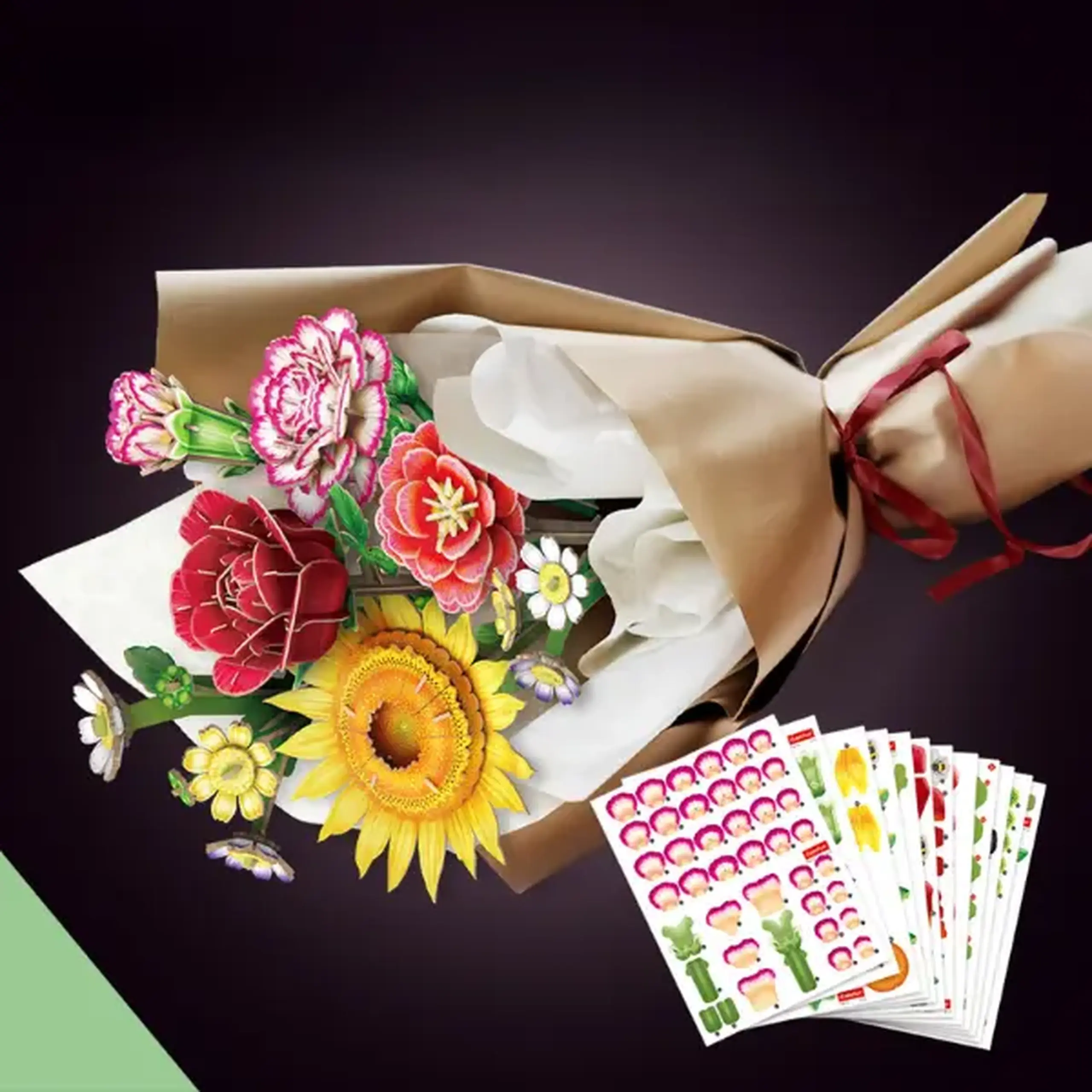 3D puzzle "Buchet de flori", 285 elem.