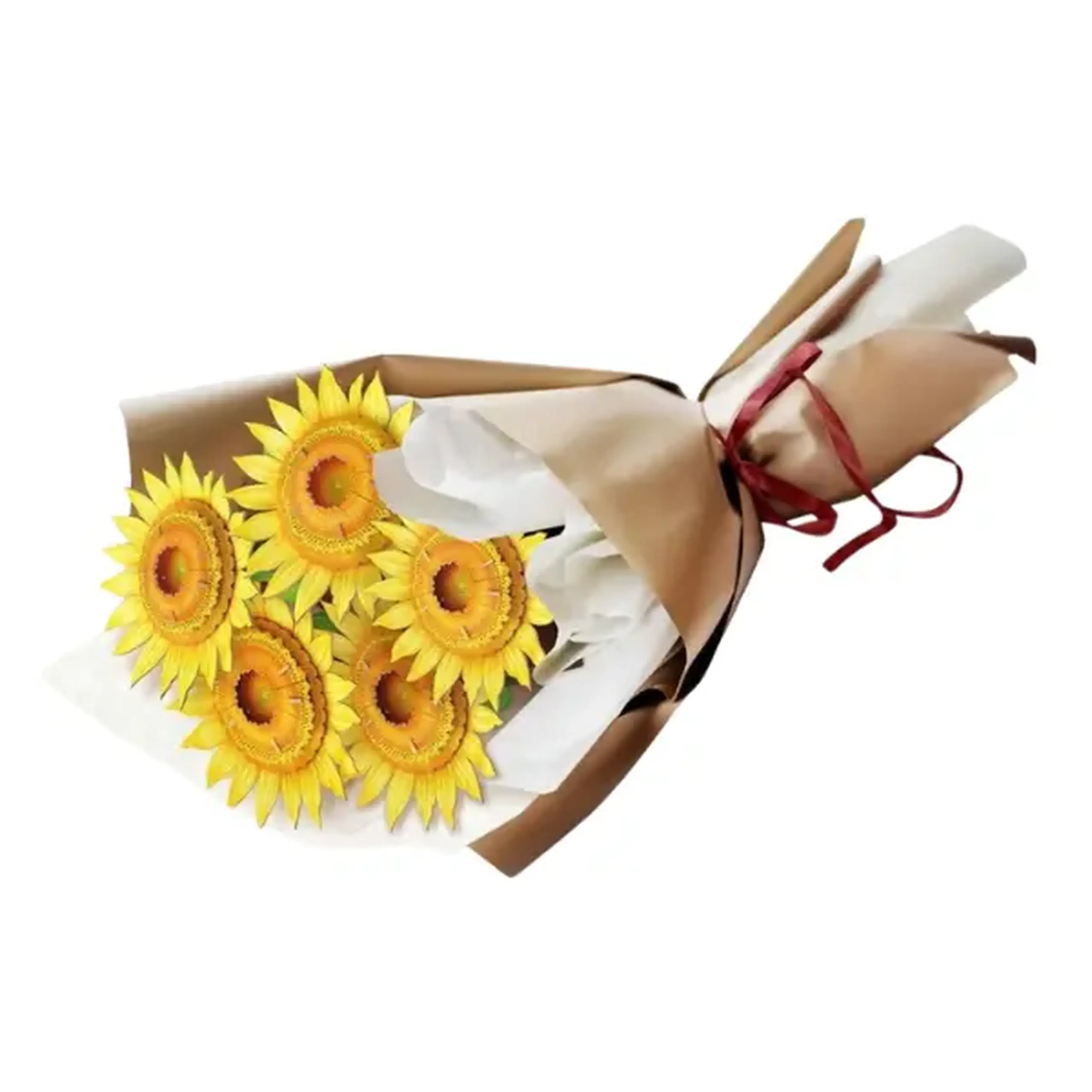 3D puzzle "Buchet de flori – Floarea-soarelui", 180 elem.