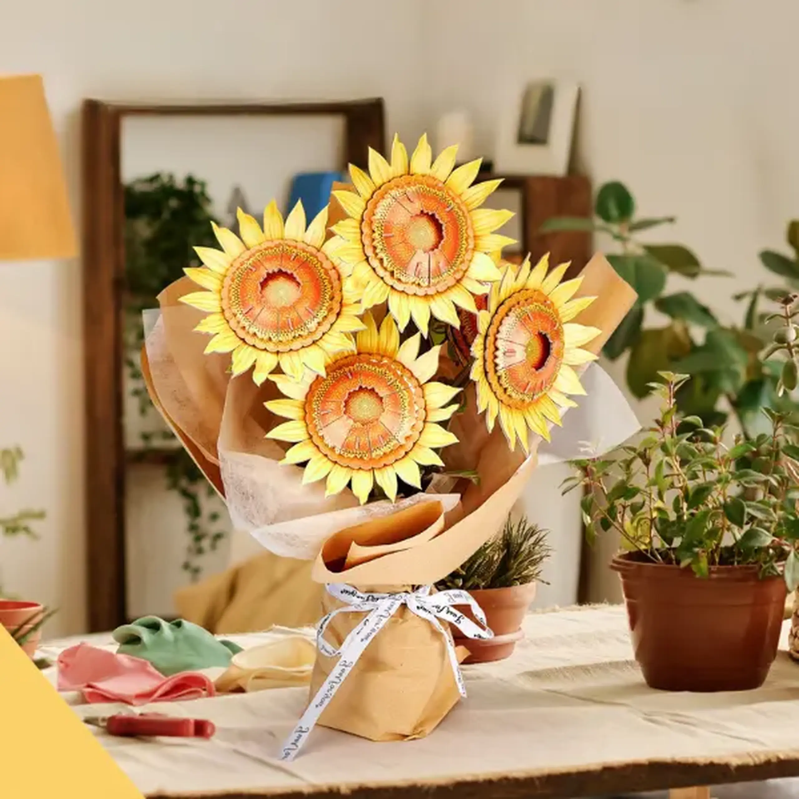 3D puzzle "Buchet de flori – Floarea-soarelui", 180 elem.