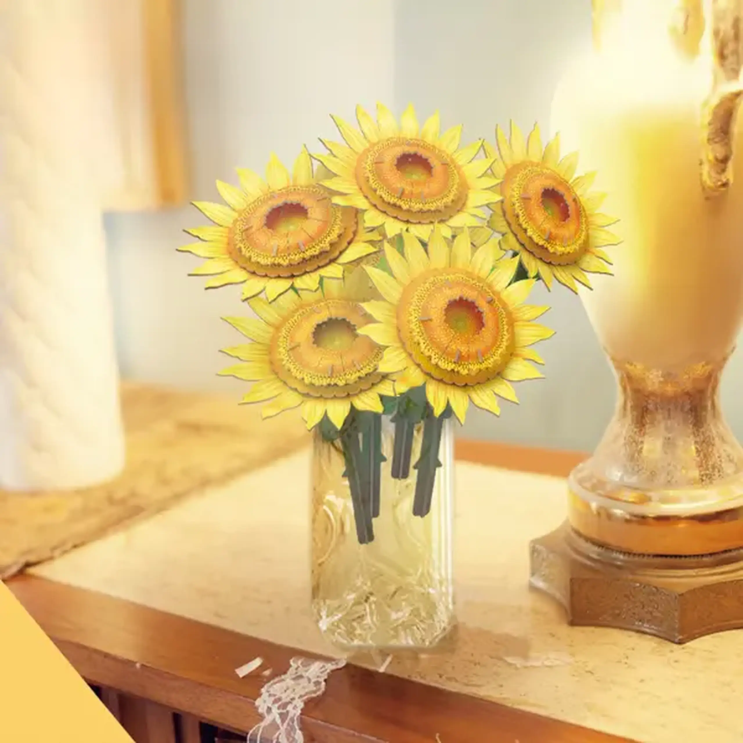 3D puzzle "Buchet de flori – Floarea-soarelui", 180 elem.