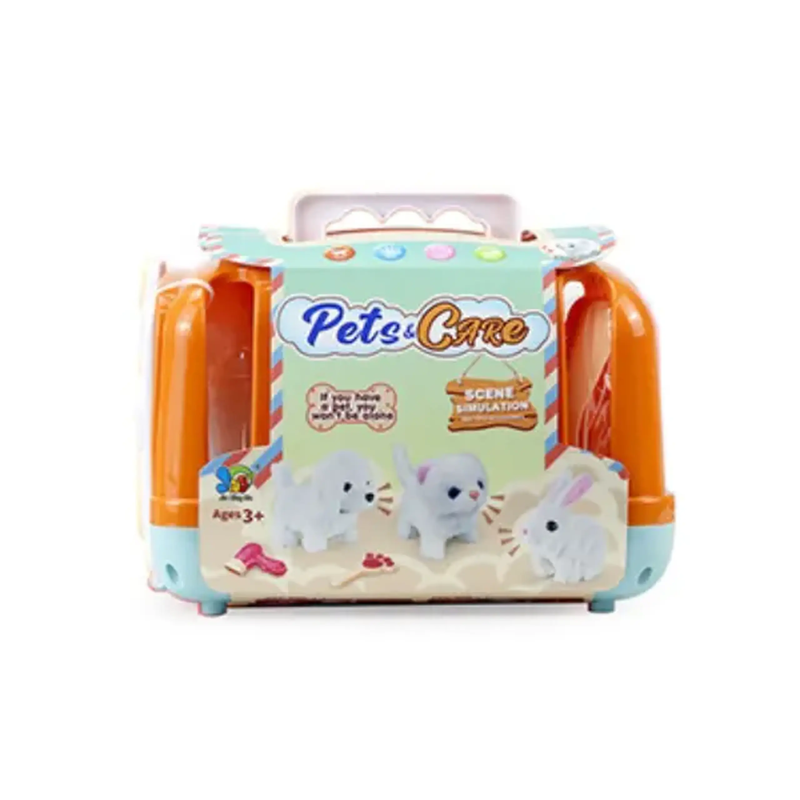 Geantă de transport cu animal de companie (cășeluș) și accesorii