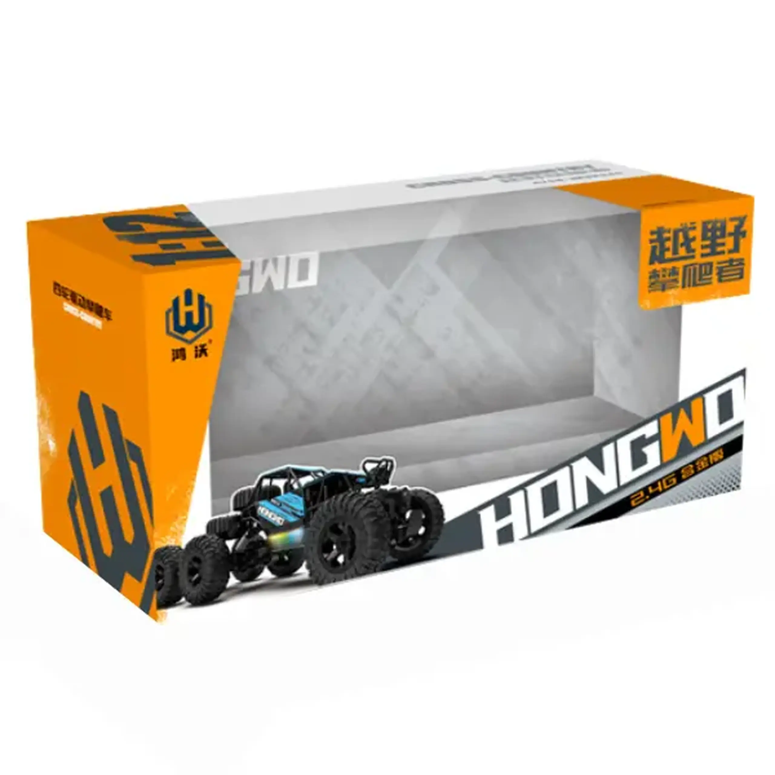 1:18 Mașină Radio-Control cu lumini și 6 roți, 3 culori