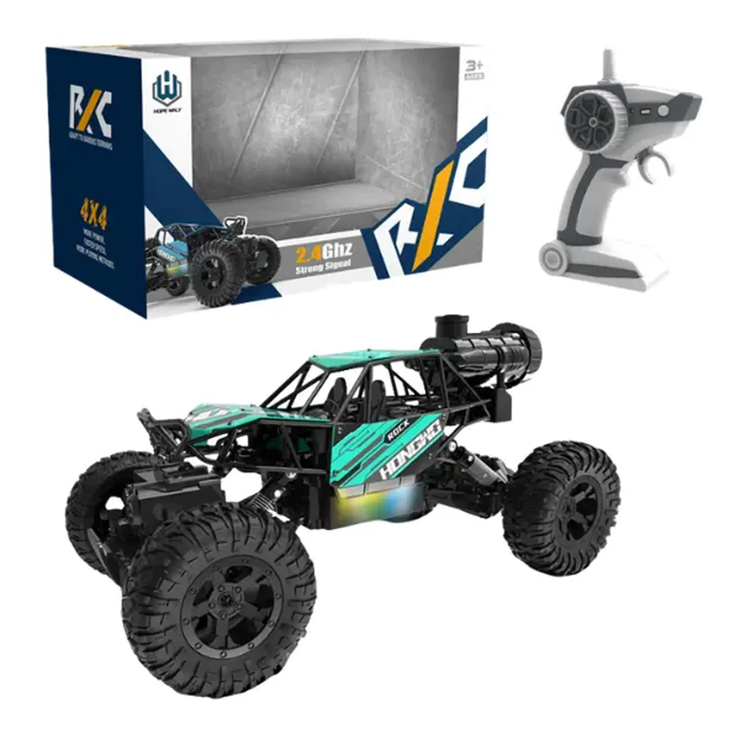1:14 Mașină Radio-Control: cu funcție de pulverizare, lumină și USB (3 culori)