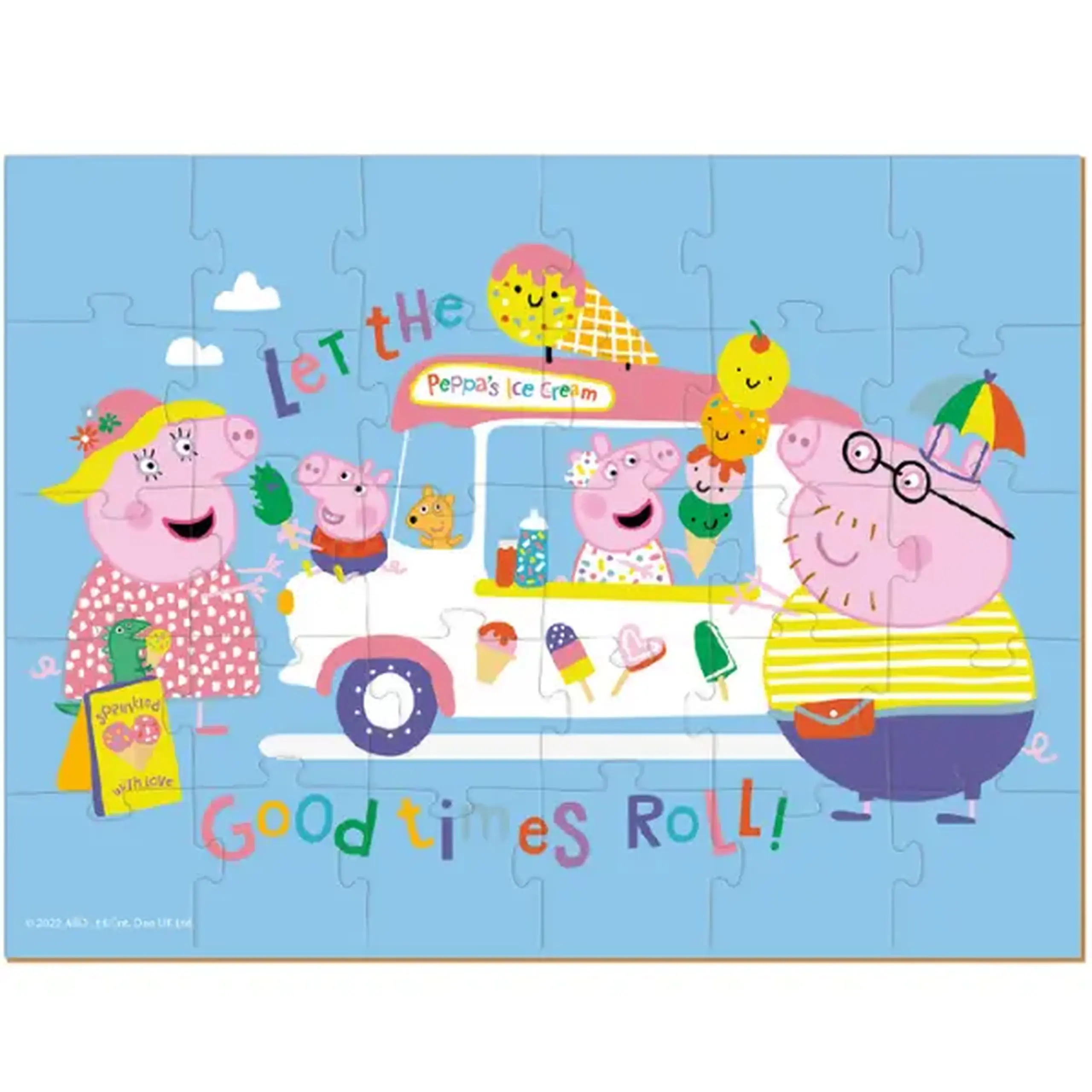 Puzzle "Înghețată de la Purcelușa Peppa", seria Peppa Pig, 30 elem.