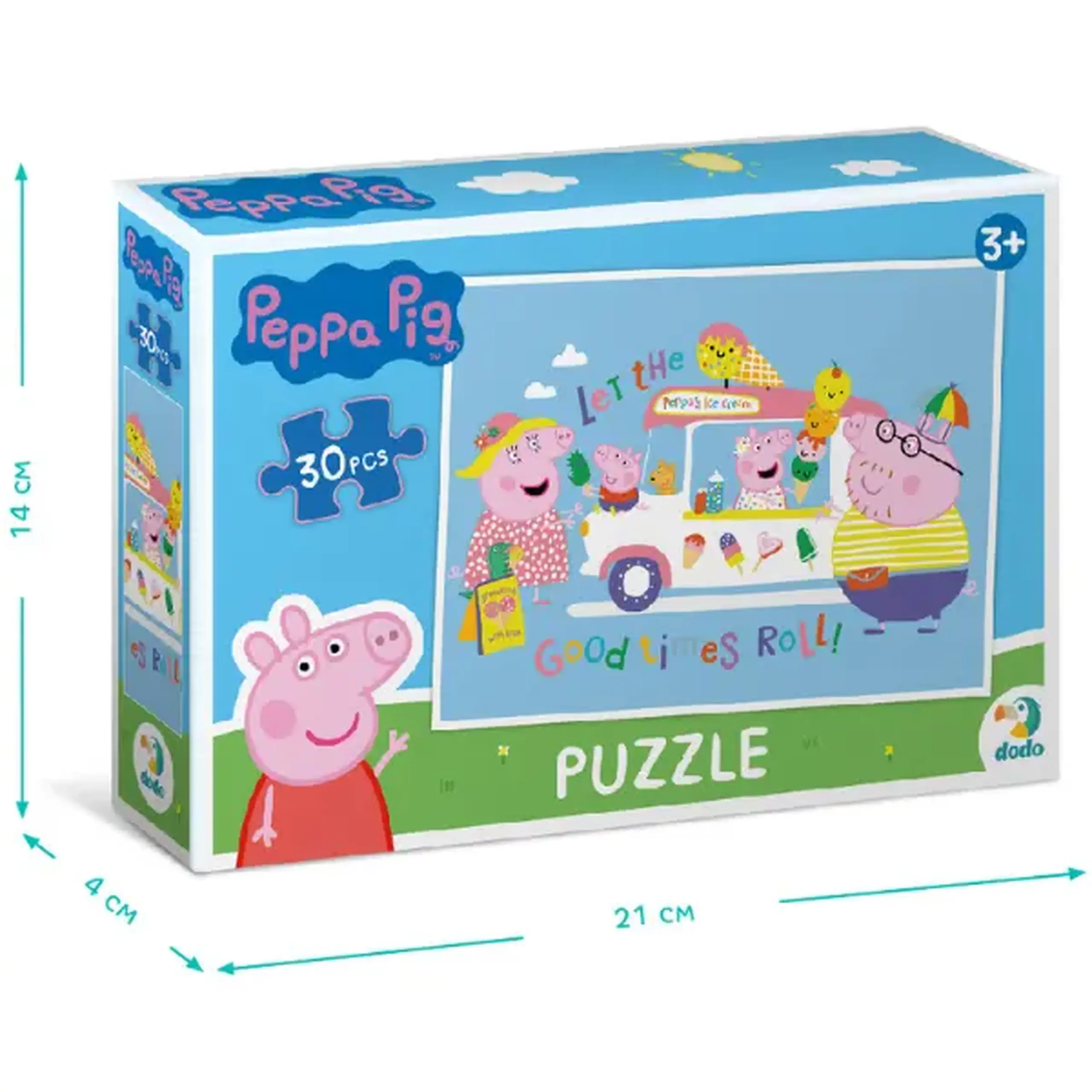 Puzzle "Înghețată de la Purcelușa Peppa", seria Peppa Pig, 30 elem.