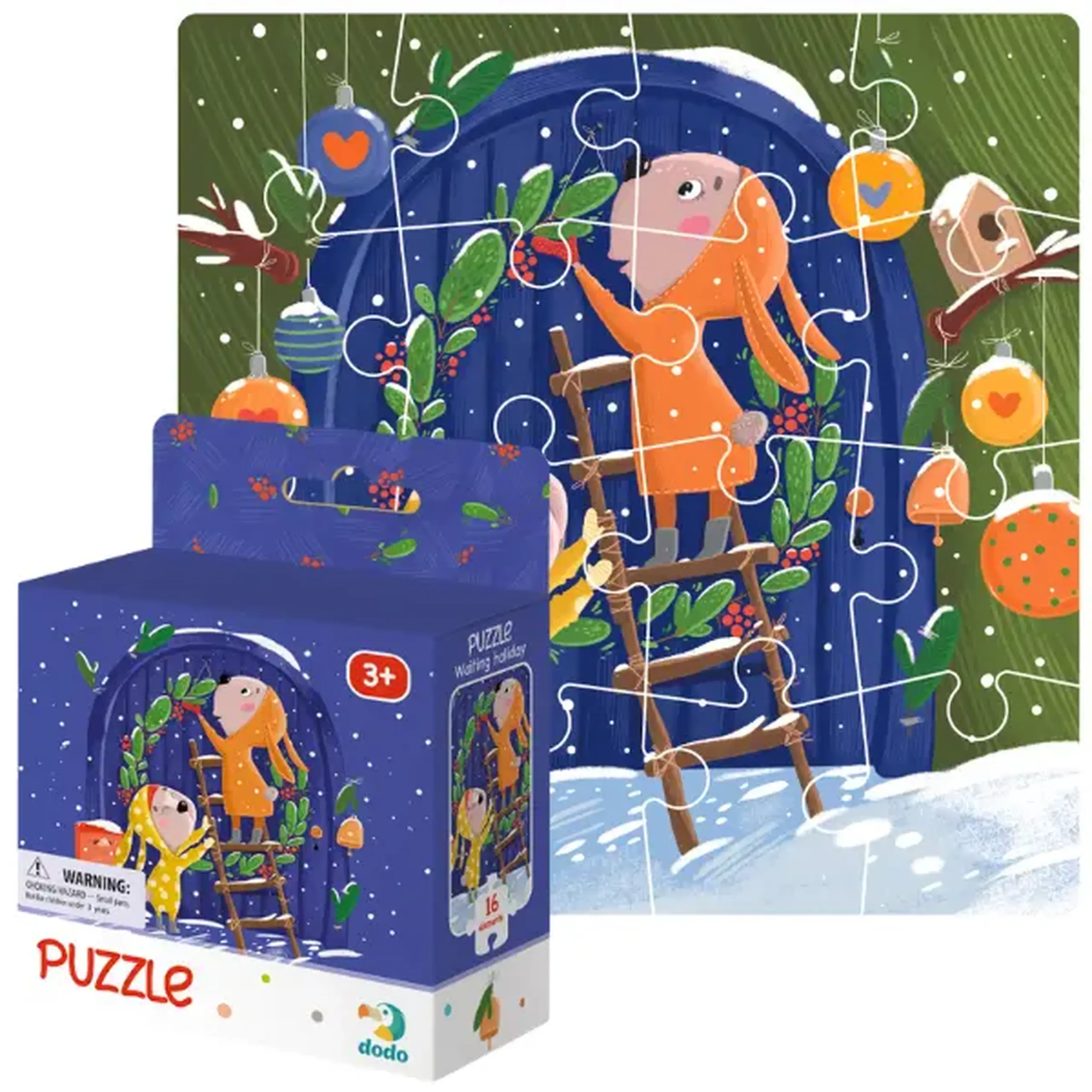 Puzzle "În așteptarea sărbătorii", 16 elem.