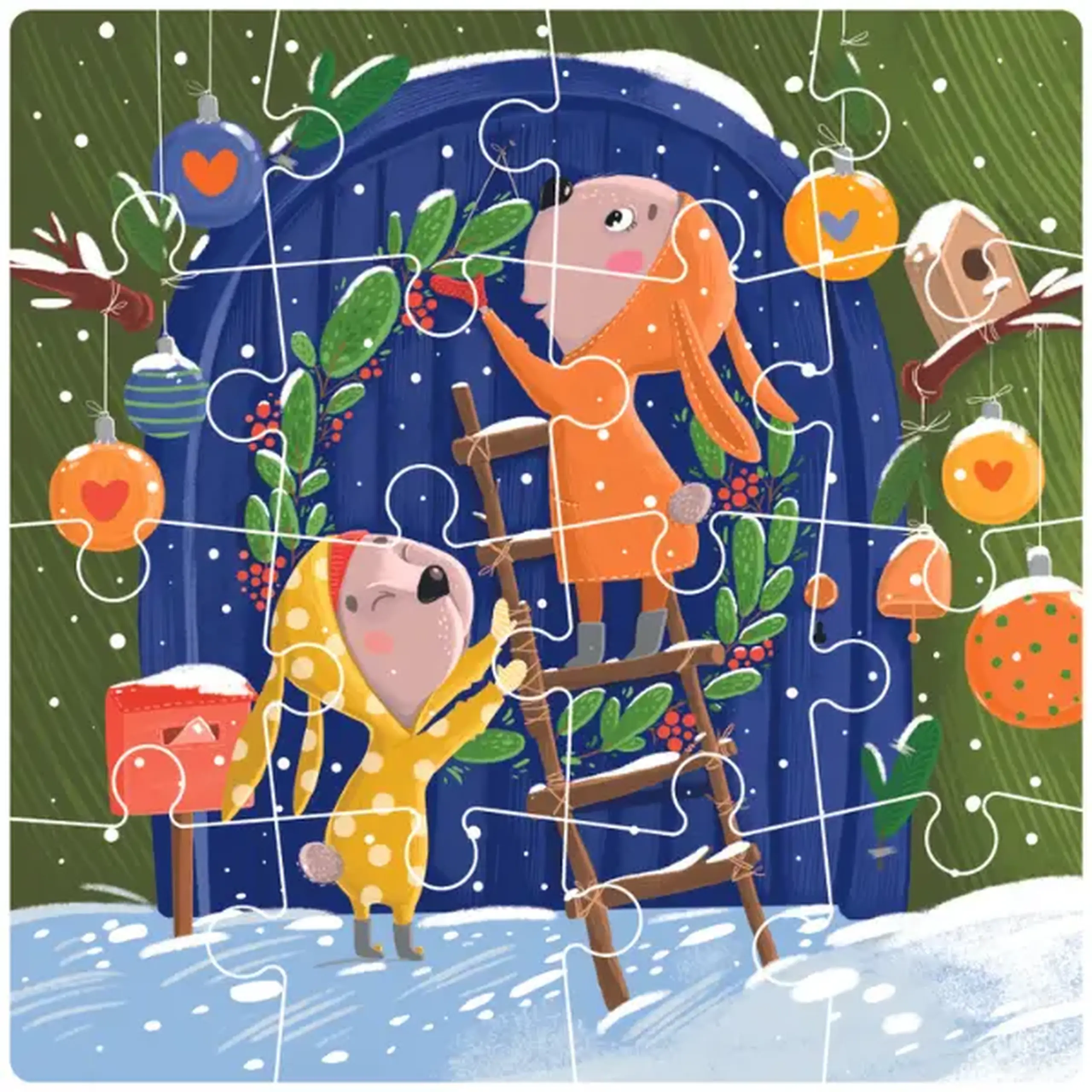 Puzzle "În așteptarea sărbătorii", 16 elem.