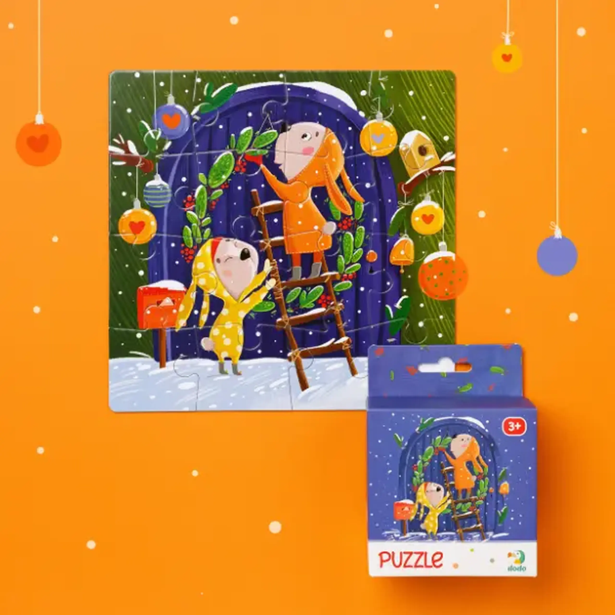 Puzzle "În așteptarea sărbătorii", 16 elem.