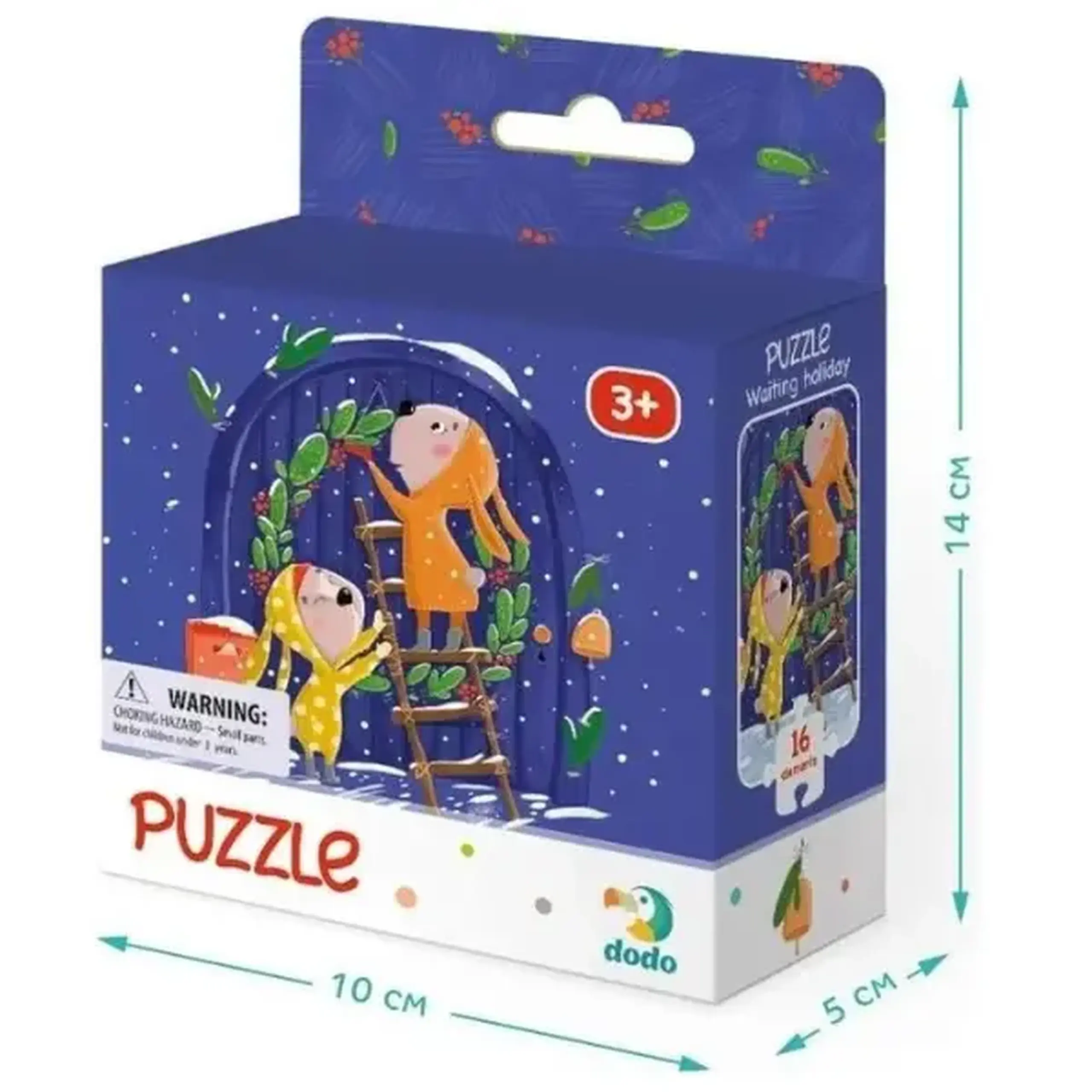 Puzzle "În așteptarea sărbătorii", 16 elem.