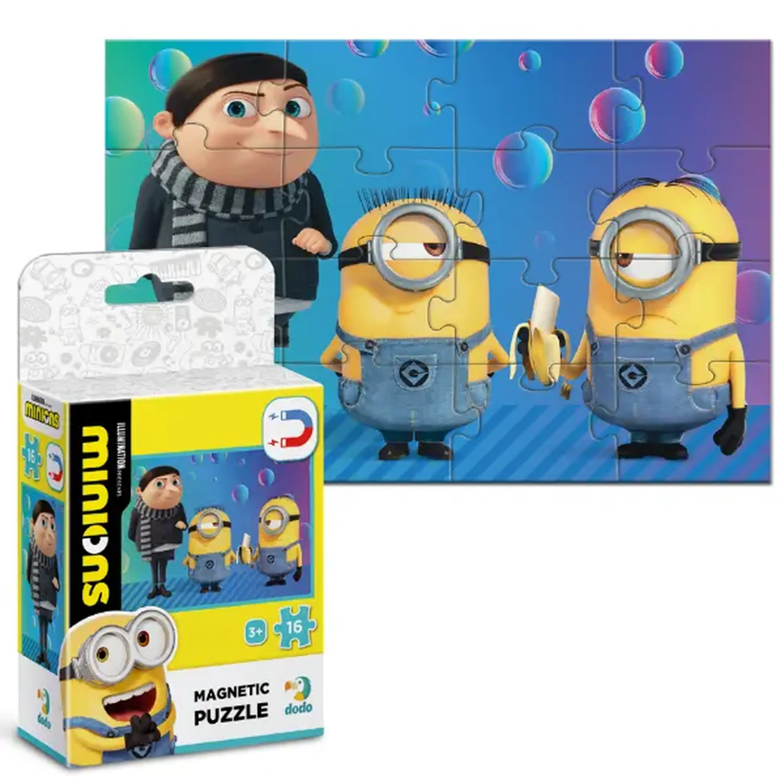 Puzzle magnetic "Copilaria lui Gru", seria Minions, 16 elem.