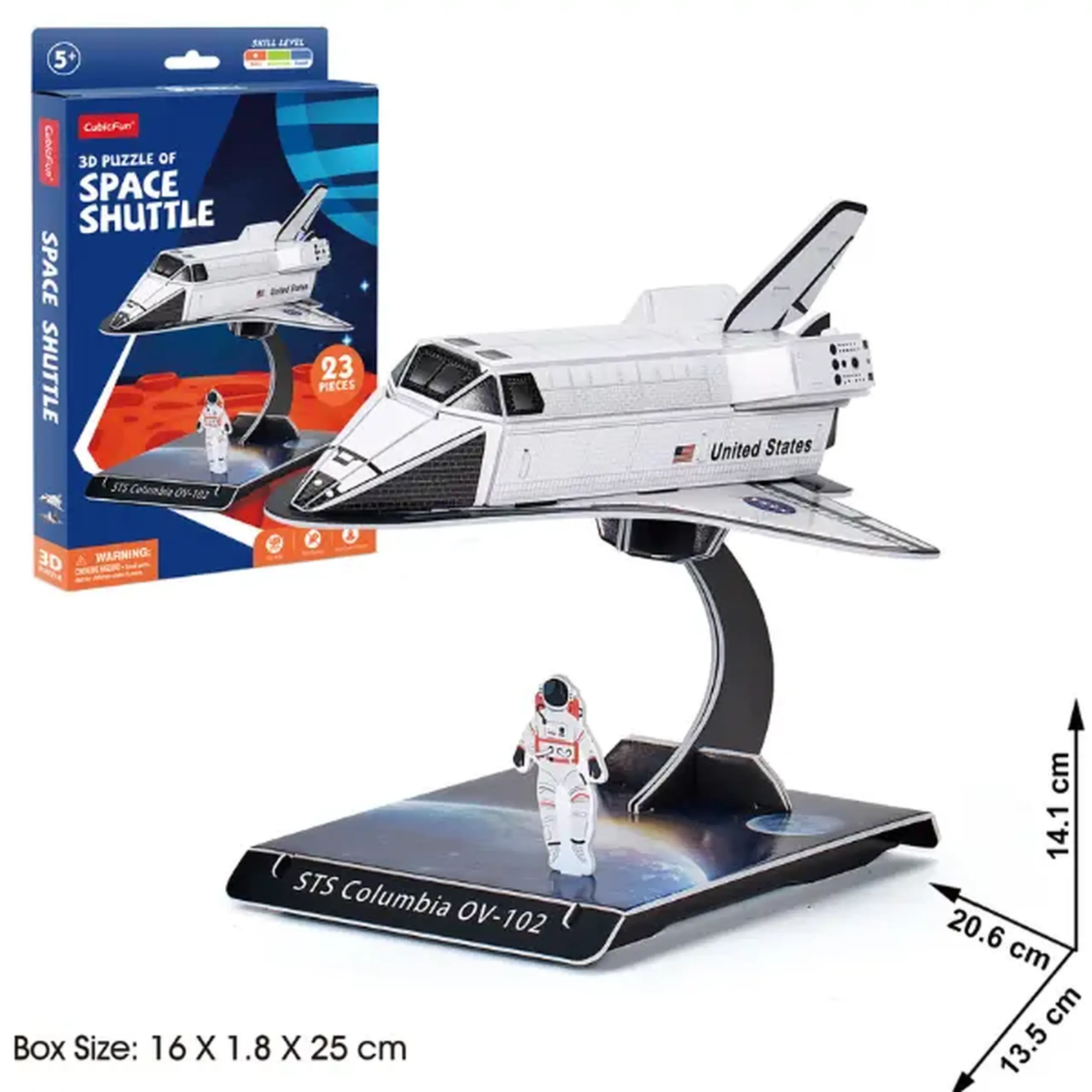 3D puzzle “Naveta spațială”, 23 elemente