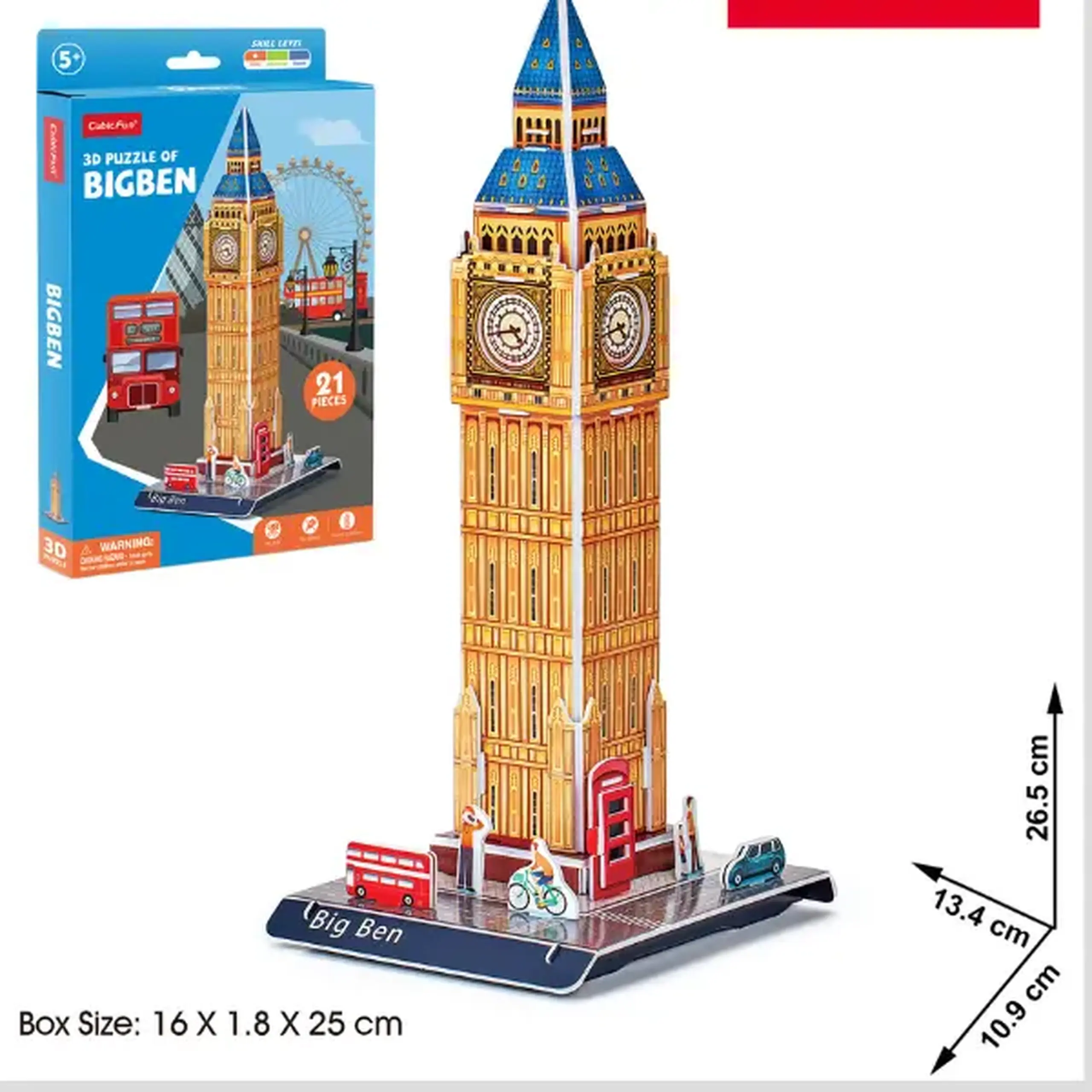 3D puzzle “Big Ben”, 21 elemente