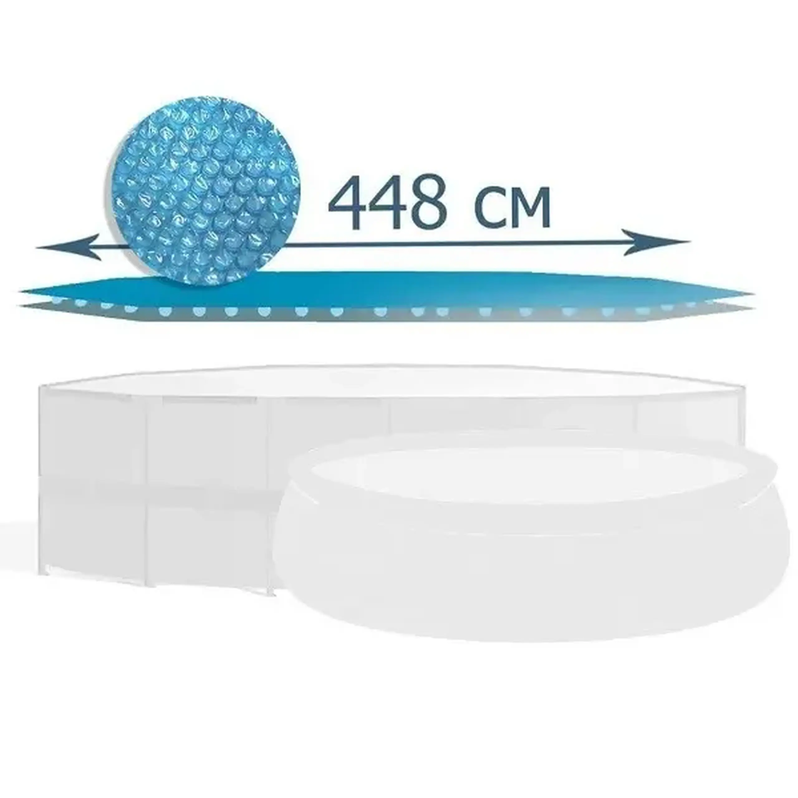 INTEX Husă solară D 448 cm pentru piscine rotunde cu D 457 cm