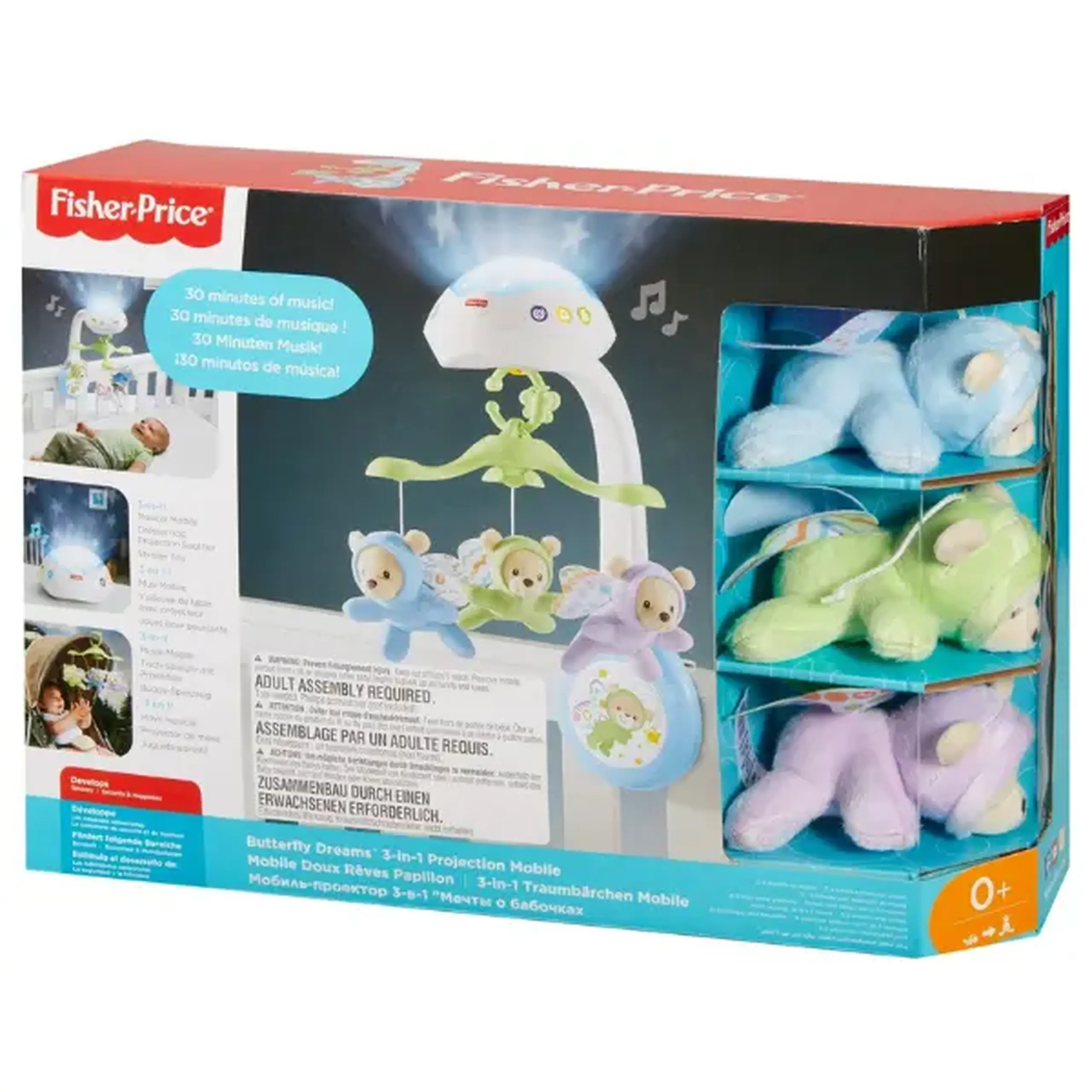 Fisher-Price Carusel muzical "Butterfly Dreams 3-in-1"