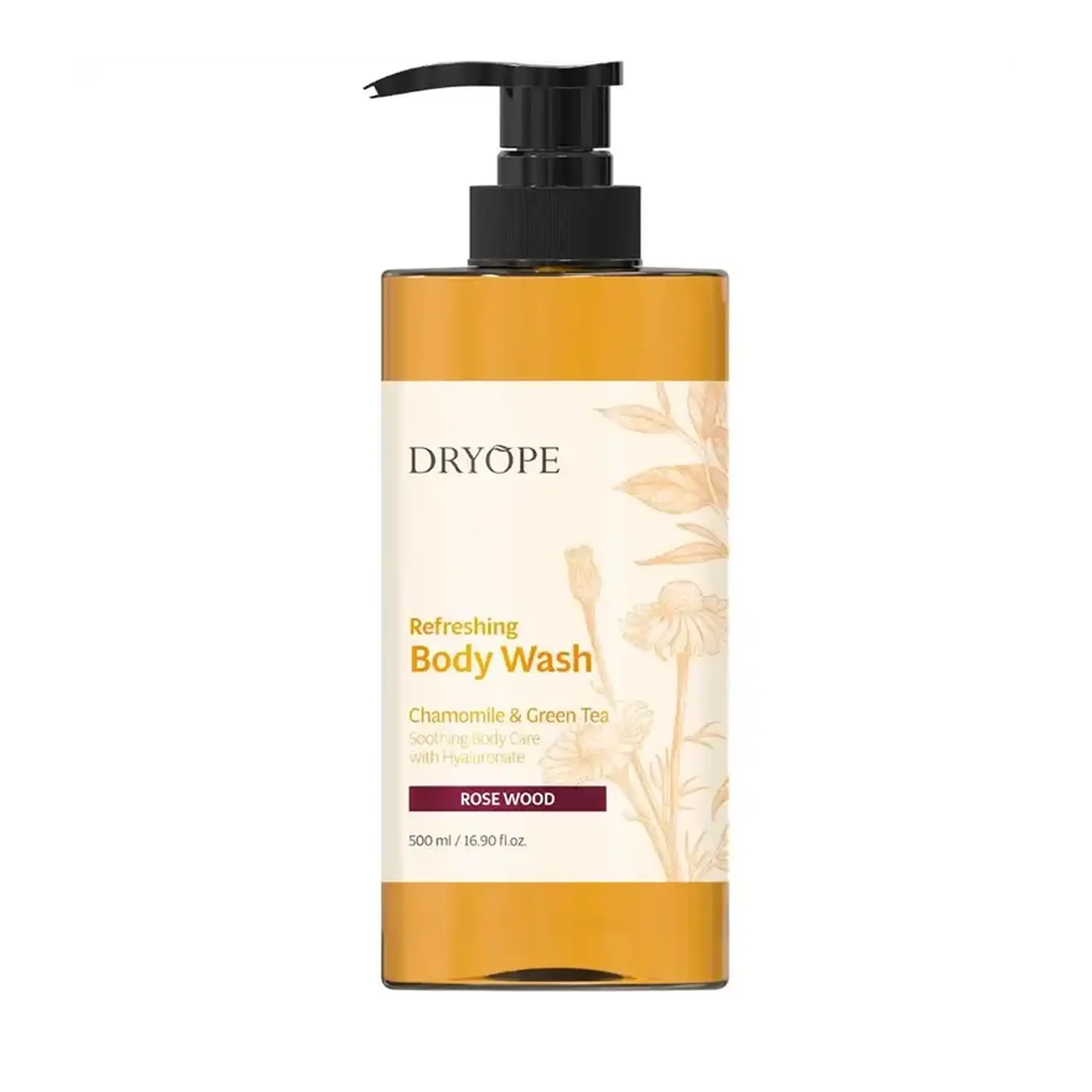 Gel de dus Dryope, Refreshing Body Wash Rose Wood, 500 ml