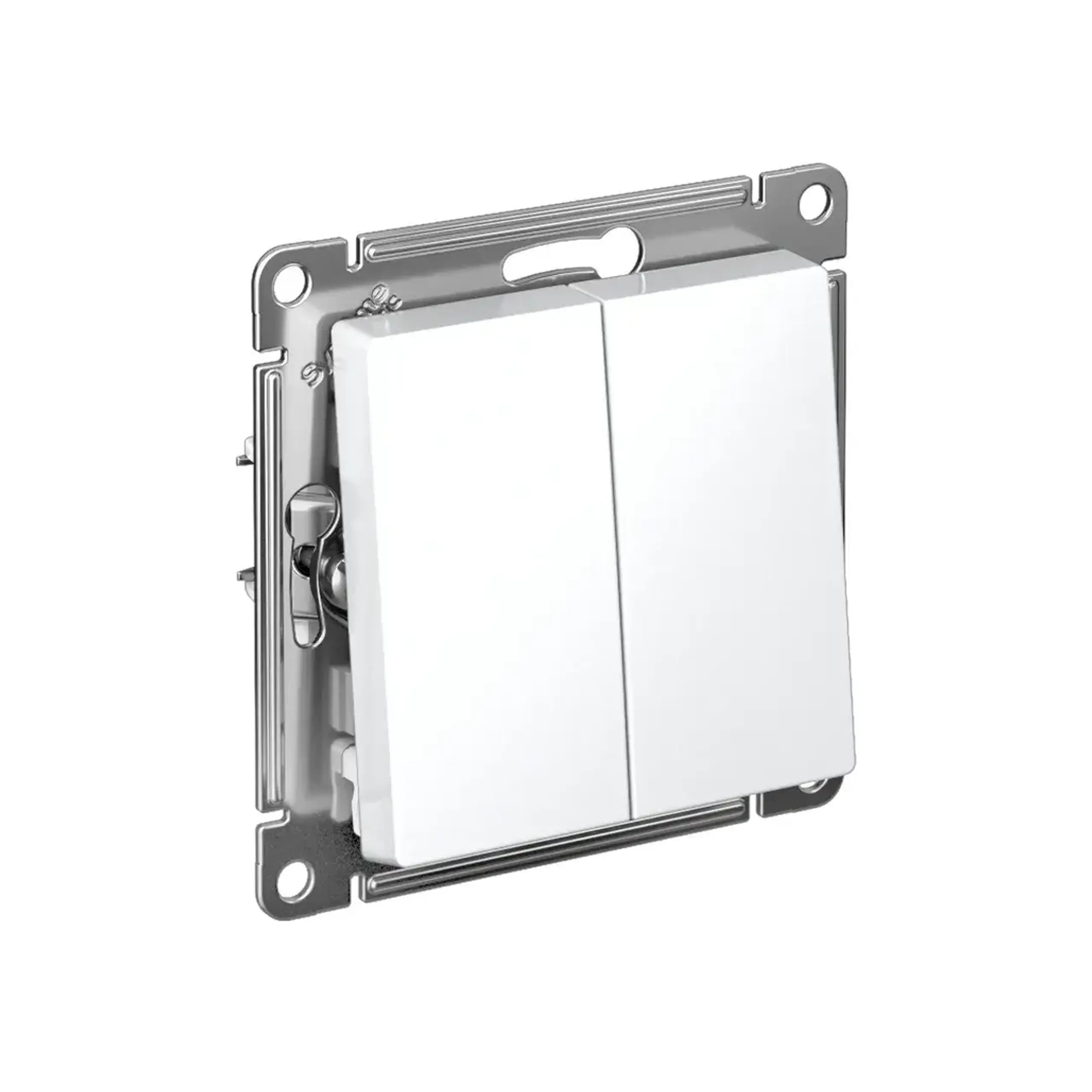 Întrerupător cruce dublu Atlas Design 10 A 220 - 240 V Alb Systeme Electric