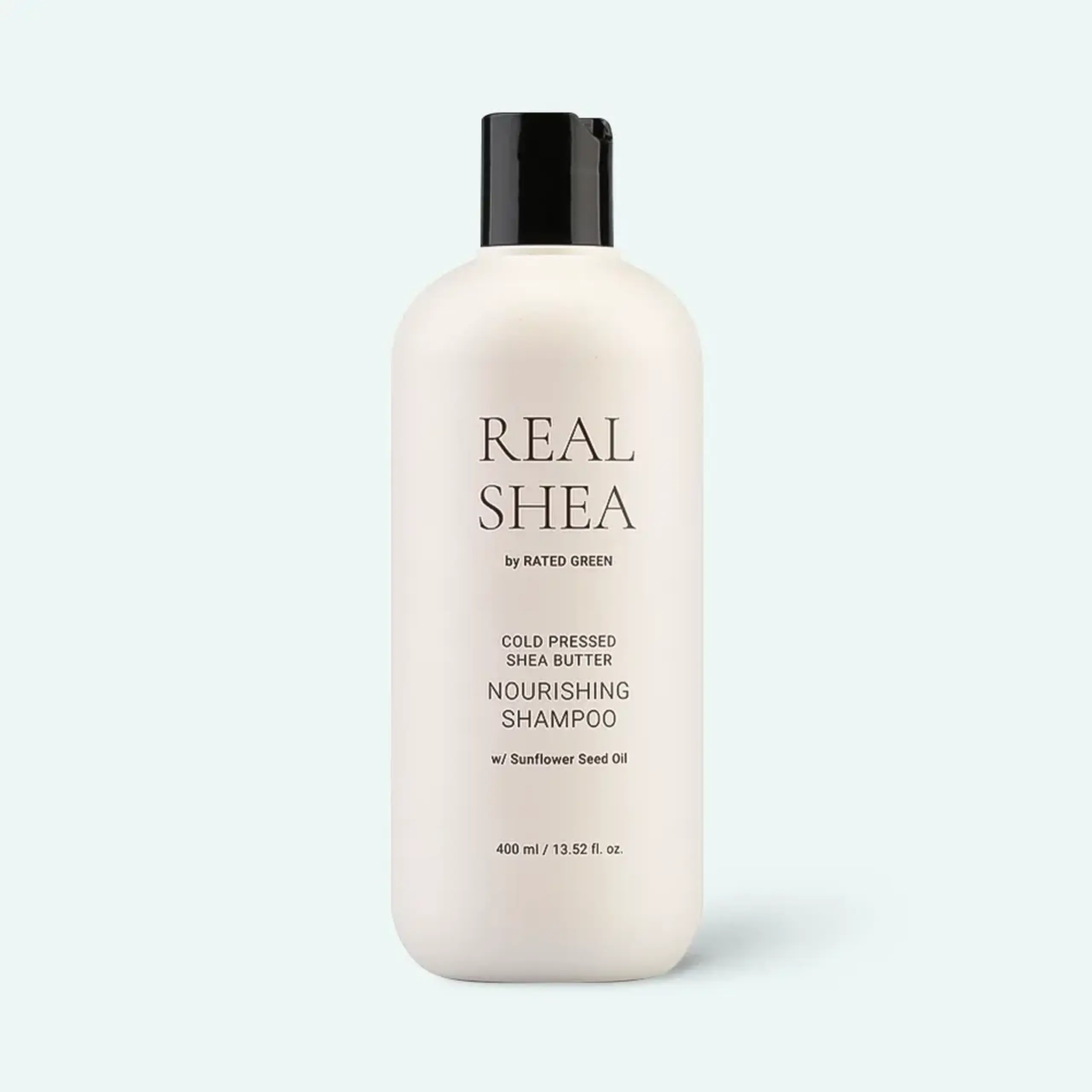 Șampon hidratant cu Unt de Shea Rated Green Cold Pressed Shea Butter Nourishing Shampoo 400ml