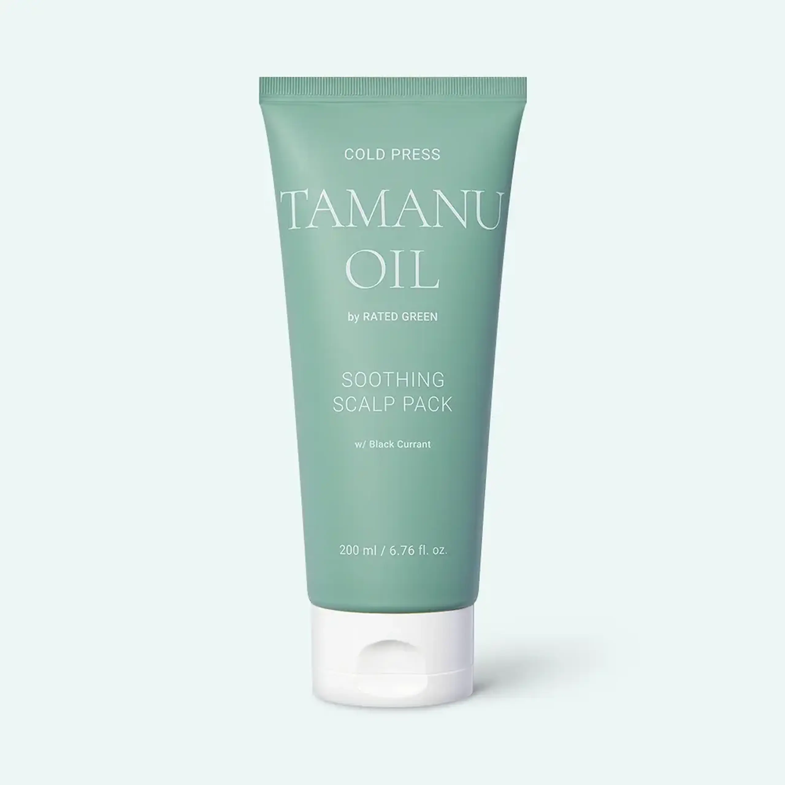 Mască pentru scalpul gras iritat cu descuamare Rated Green Cold Press Tamanu Oil Soothing Scalp Pack w/ Black Currant 200 ml