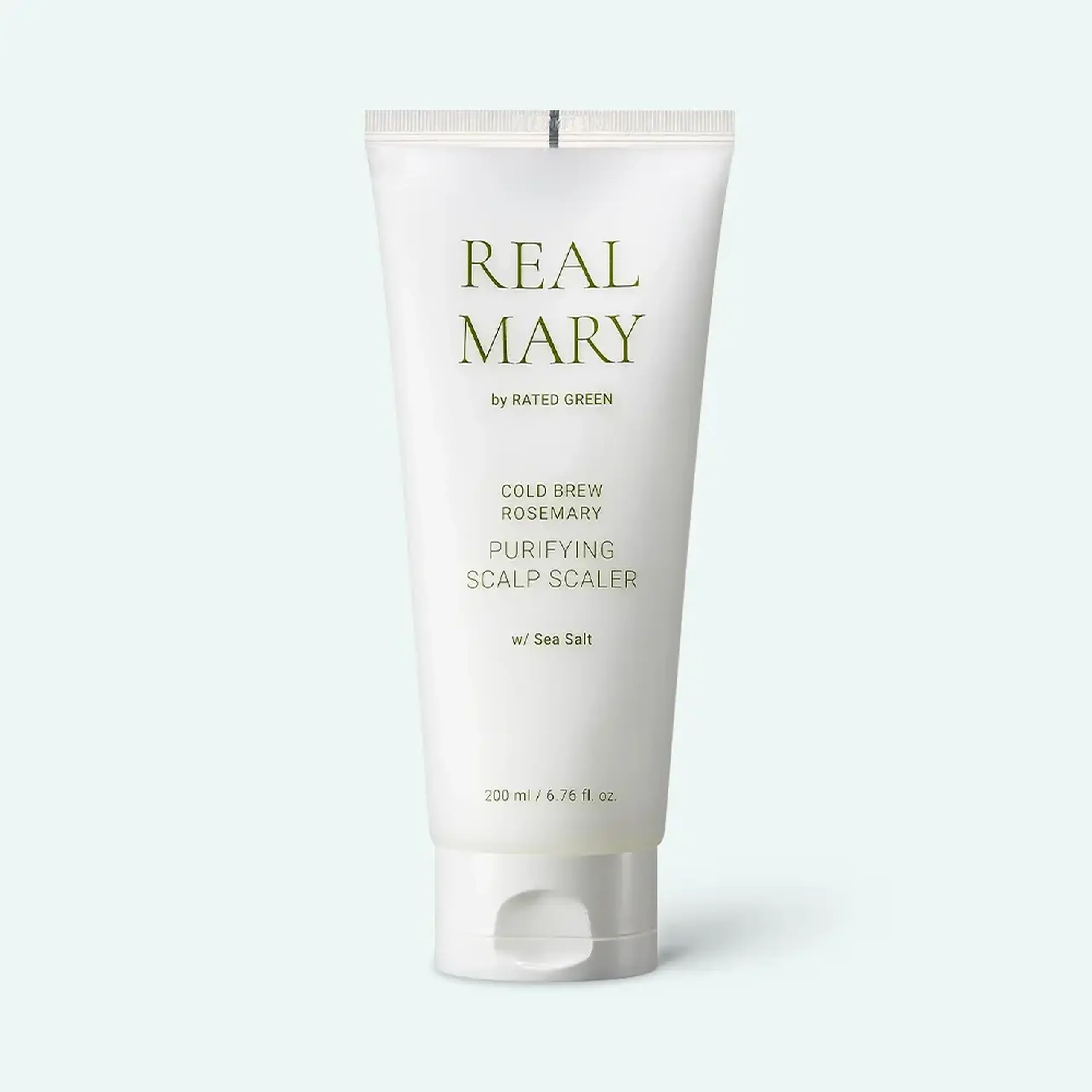 Mască pentru curățirea scalpului Rated Green Cold Brew Rosemary Purifying Scalp Scaler Sea Salt 200ml