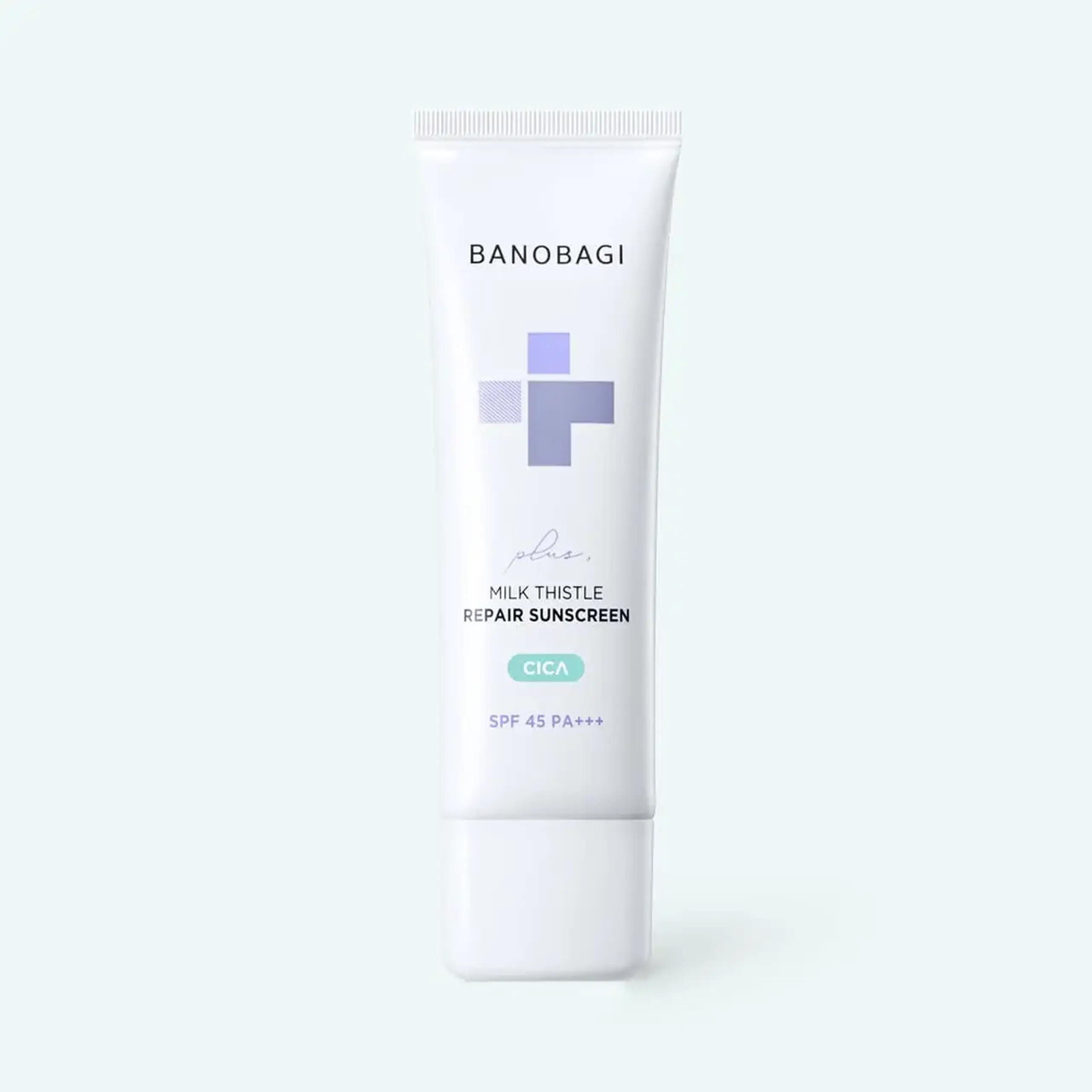 Cremă cu protecţie solară cu efect de calmare BANOBAGI Milk Thistle Repair Cica Sunscreen 50ml