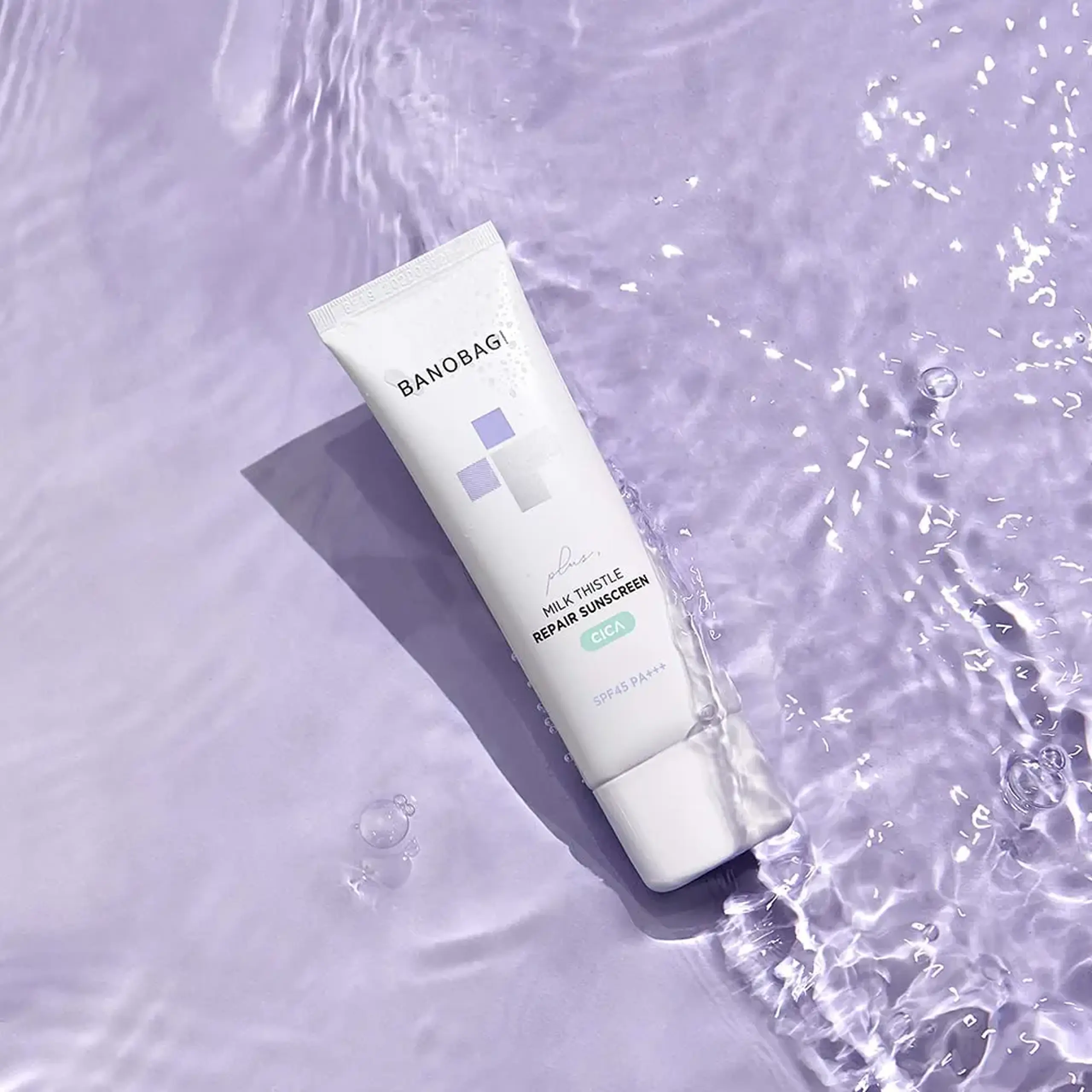 Cremă cu protecţie solară cu efect de calmare BANOBAGI Milk Thistle Repair Cica Sunscreen 50ml