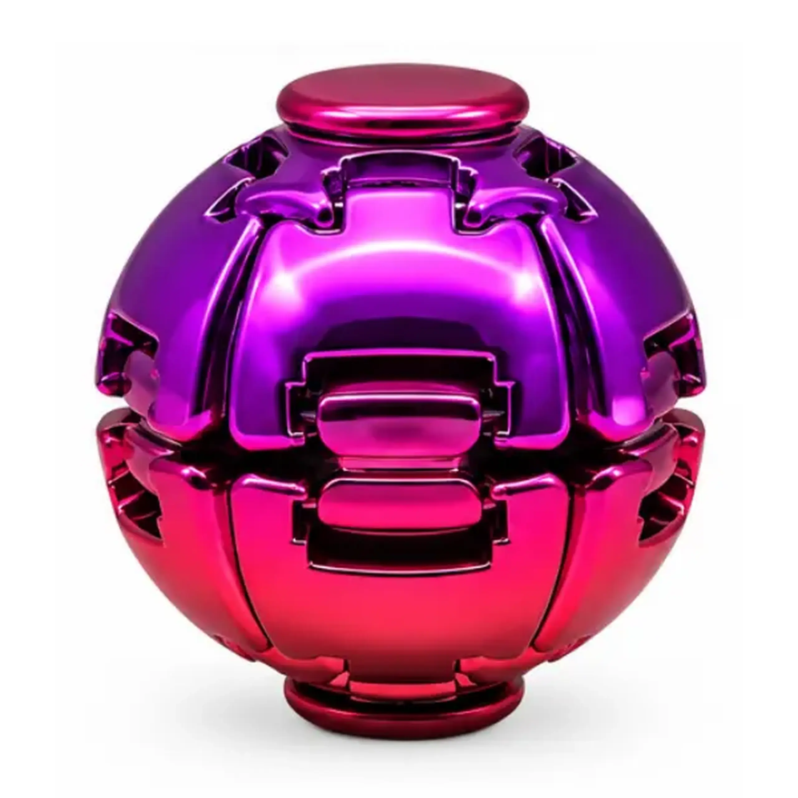 #05 Jucărie antistres „Fidget Spinner Ball”, minge 3D rotativă, 6 cm, cu efect metalizat, 4 modele