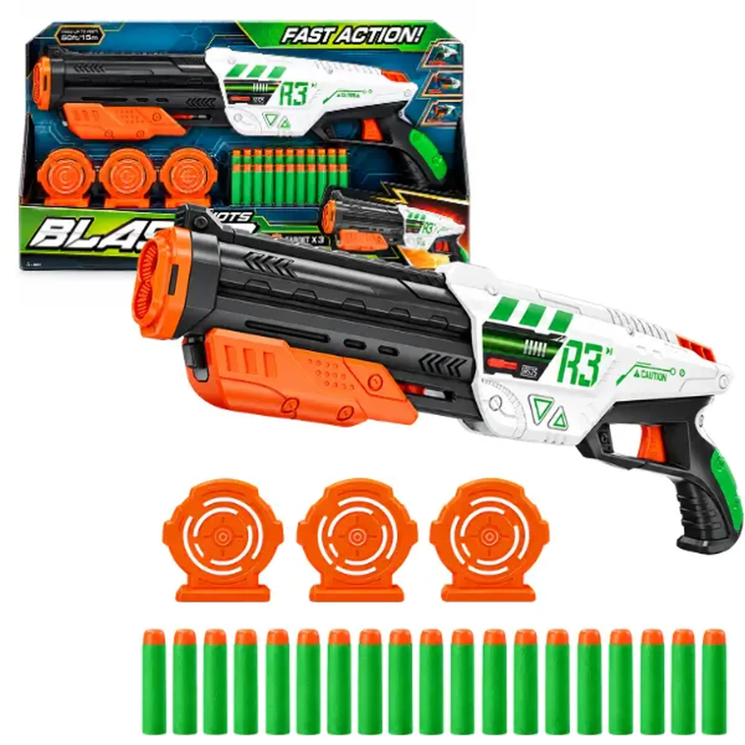 #05 Blaster de jucărie cu 20 de gloanțe moi și 3 ținte